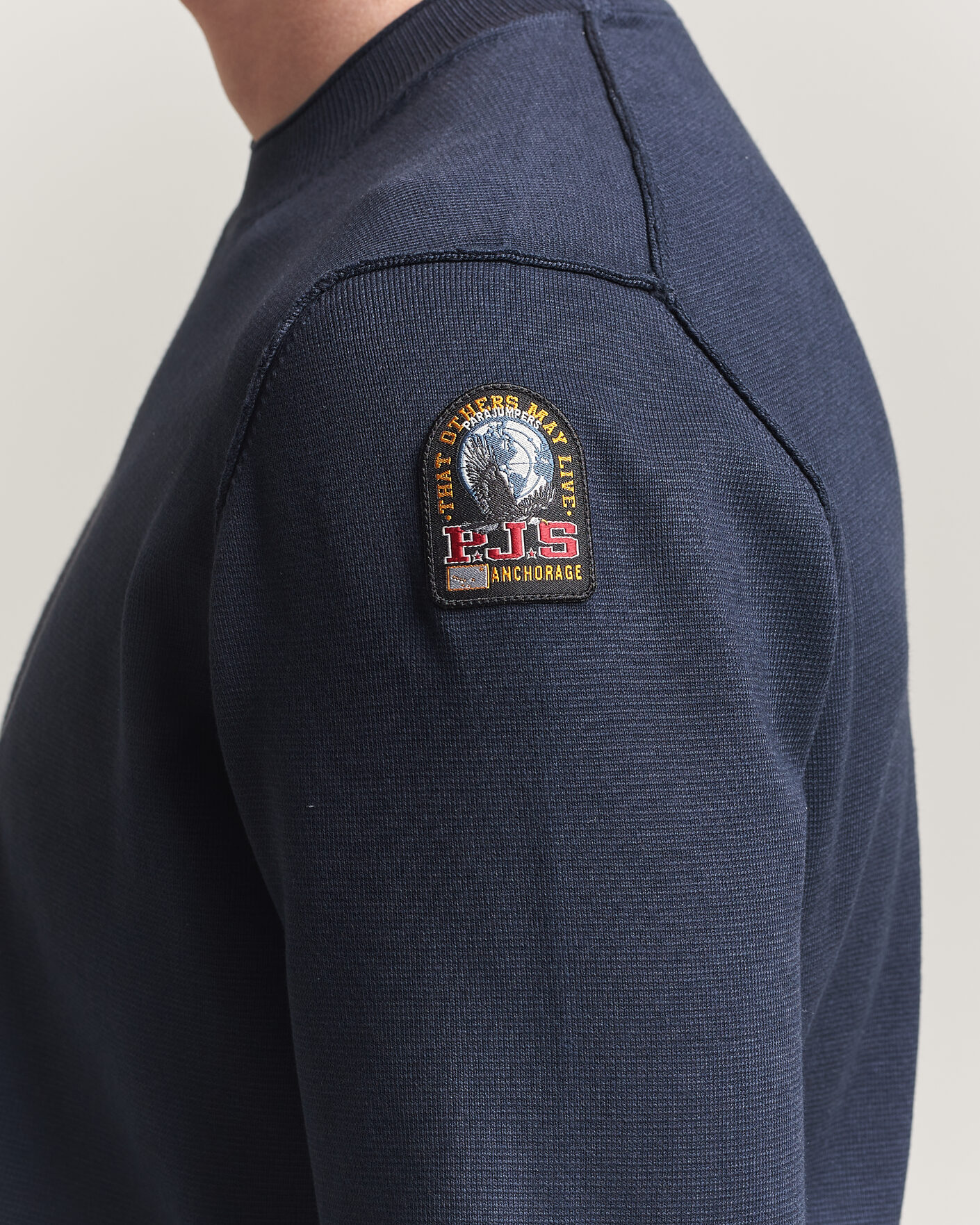 Herre | Trøjer | Parajumpers | Basic Braw Knitted Sweater Navy