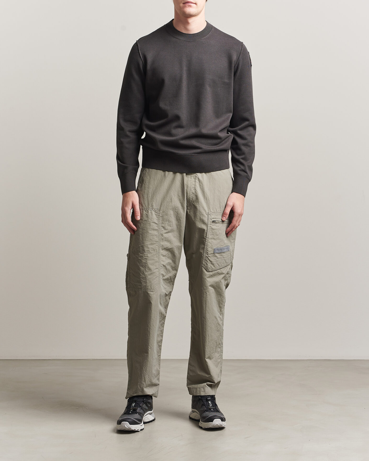 Herre | Trøjer | Parajumpers | Basic Braw Knitted Sweater Off Black