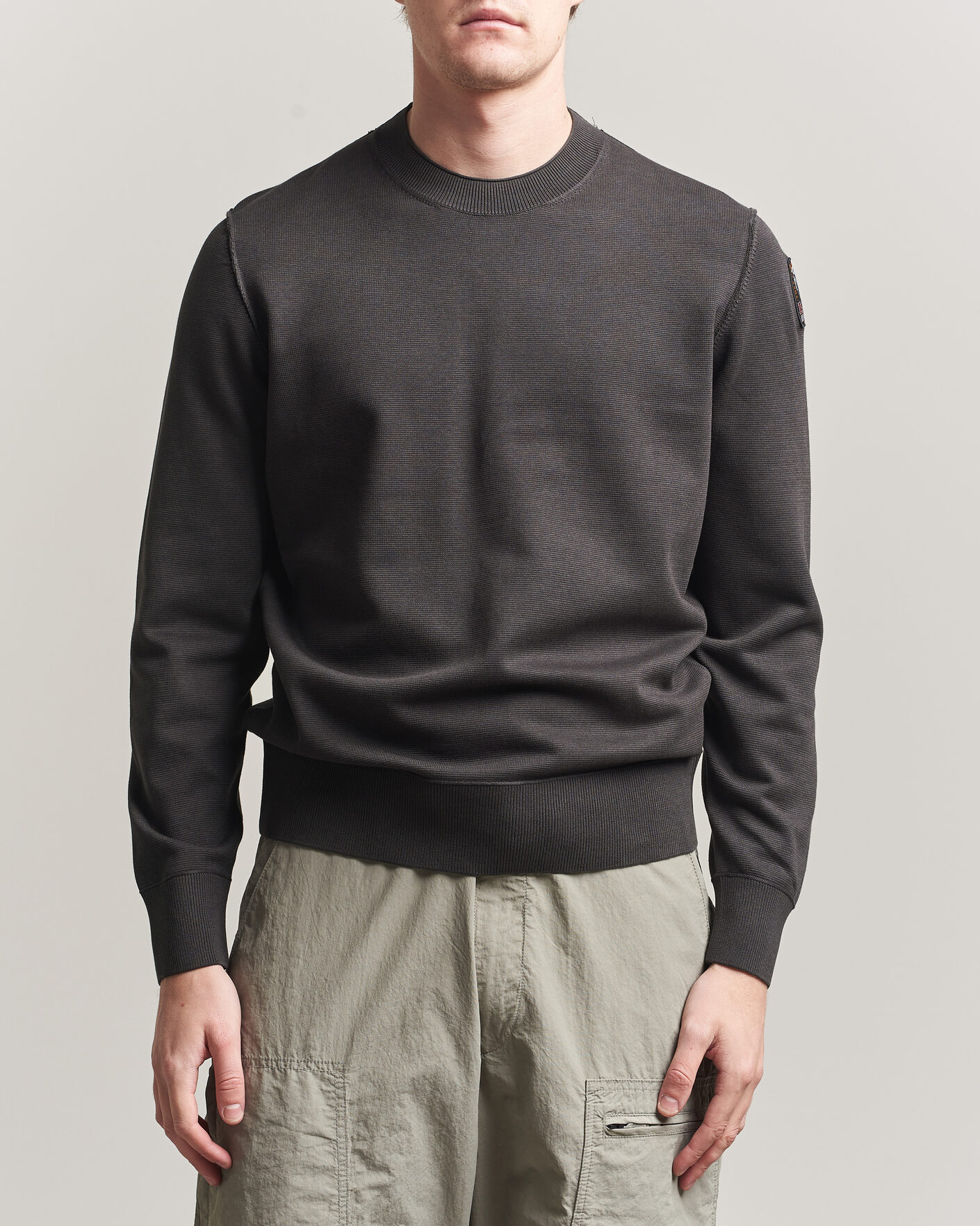 Herre | Trøjer | Parajumpers | Basic Braw Knitted Sweater Off Black