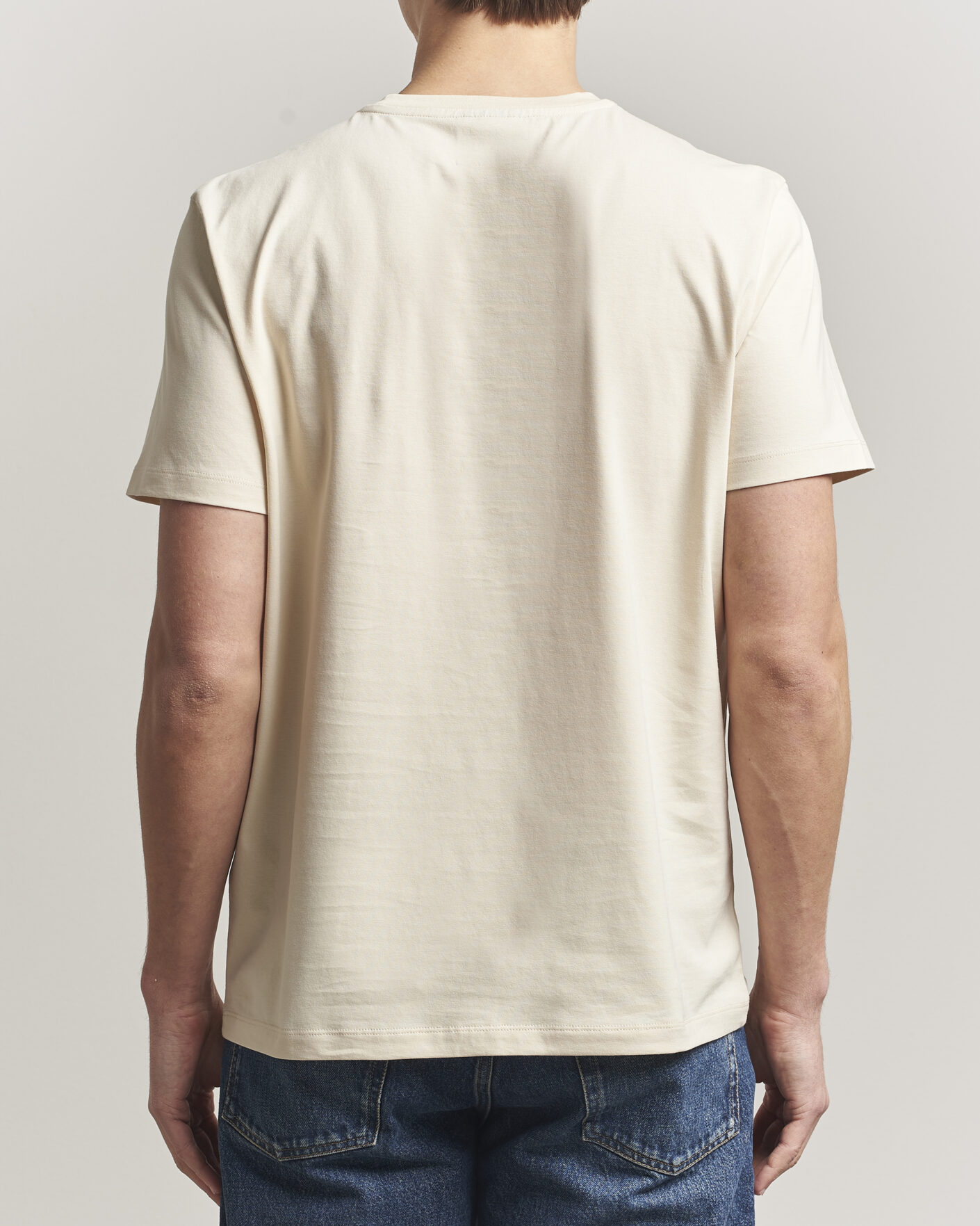 Herre | T-Shirts | Parajumpers | Patch Crew Neck T-Shirt Bone