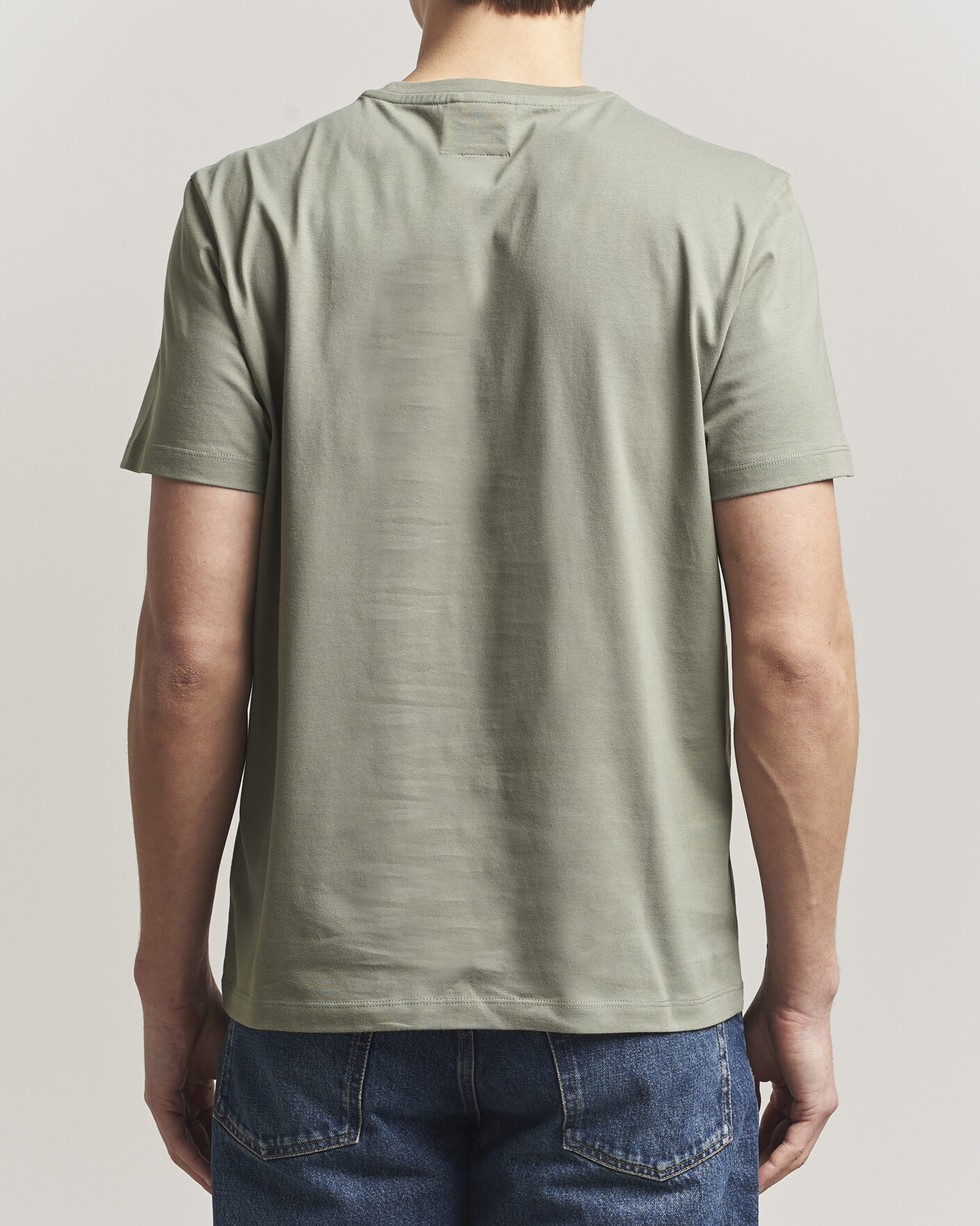 Herre | T-Shirts | Parajumpers | Patch Crew Neck T-Shirt Ashen Sage