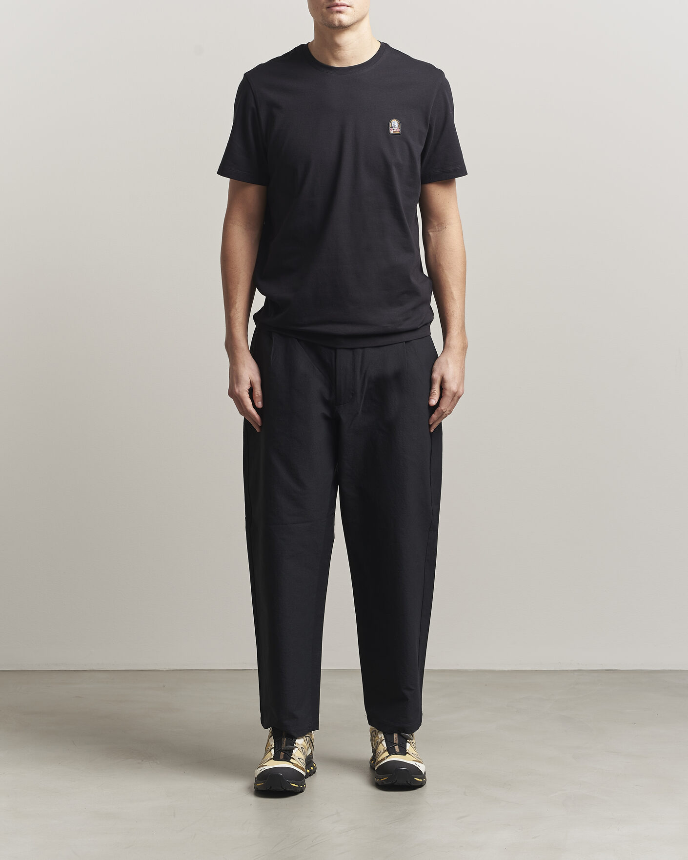 Herre | T-Shirts | Parajumpers | Patch Crew Neck T-Shirt Black