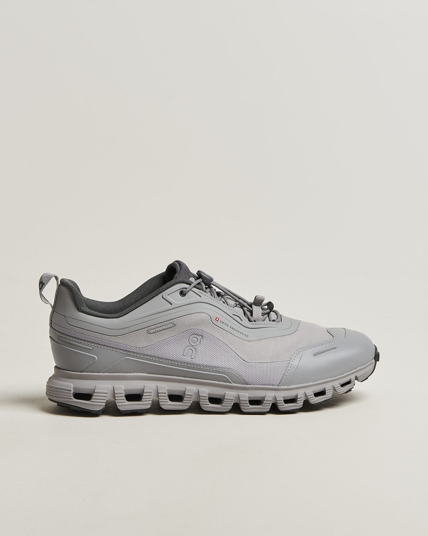Herre | Trail Sneakers | On | Cloud 6 Geo Waterproof Alloy/Alloy