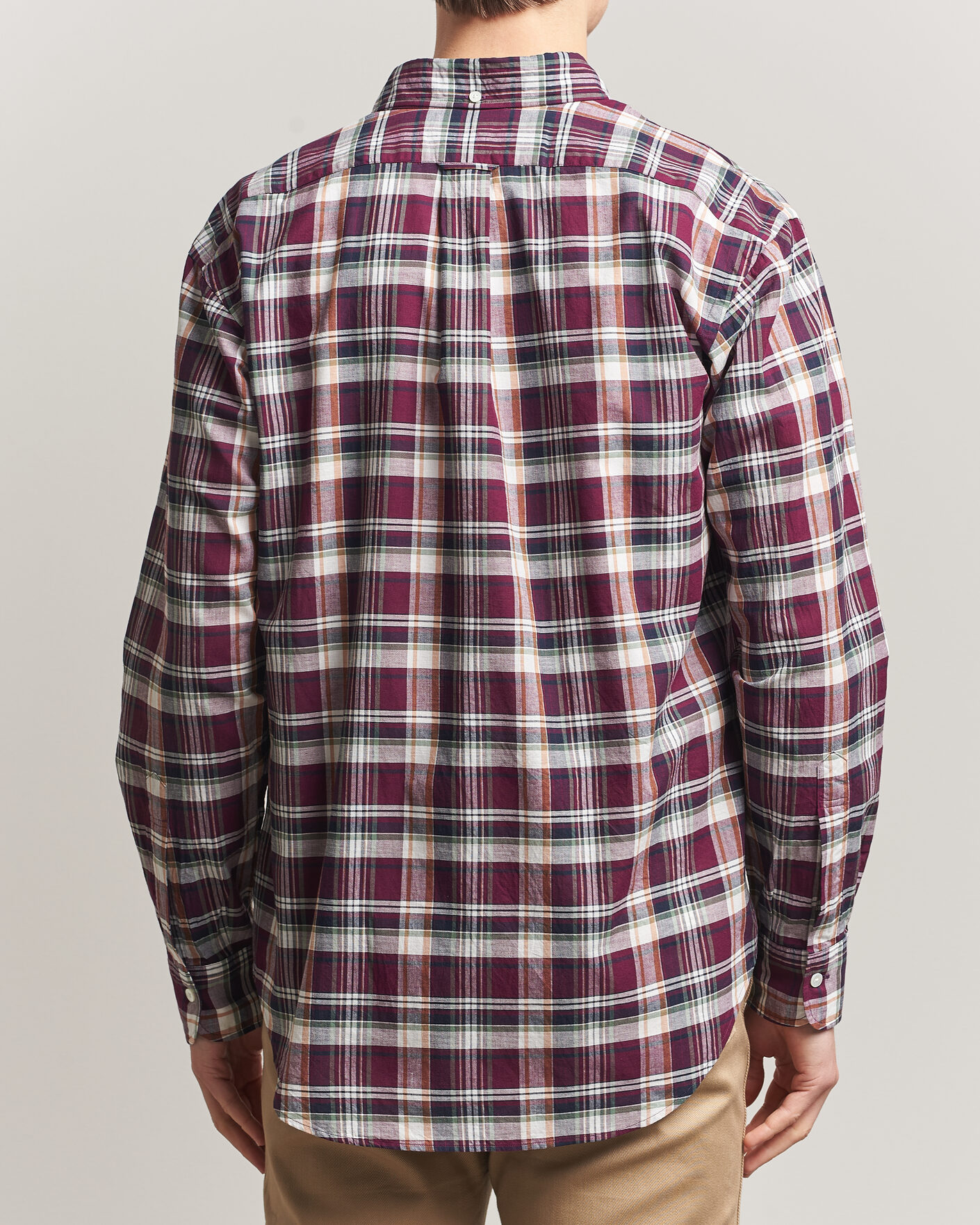 Herre | Skjorter | Kamakura Shirts | Vintage Ivy Button Down Shirt Red Madras