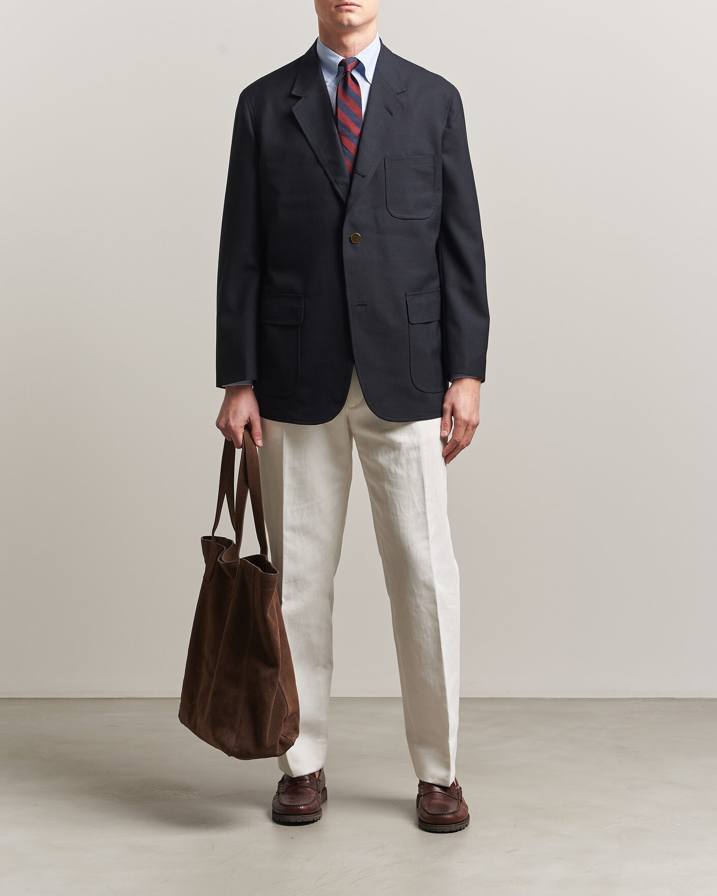 Herre | Blazere & jakker | Kamakura Shirts | Unstructured Ivy Blazer Navy
