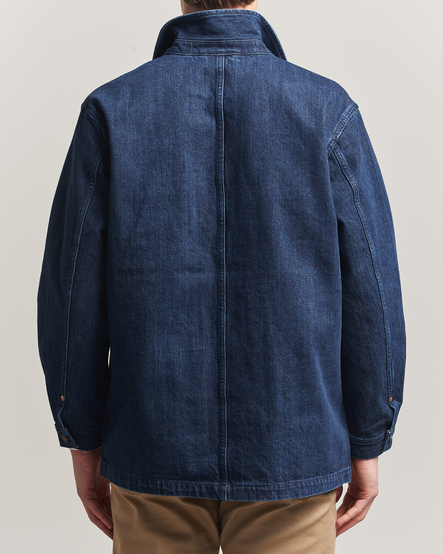 Herre | Jakker | Kamakura Shirts | French Work Jacket Dark Denim