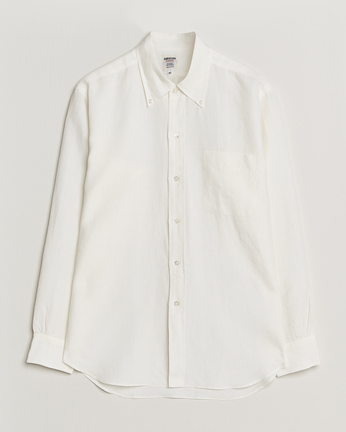 Herre | Skjorter | Kamakura Shirts | Linen Ametora Shirt White