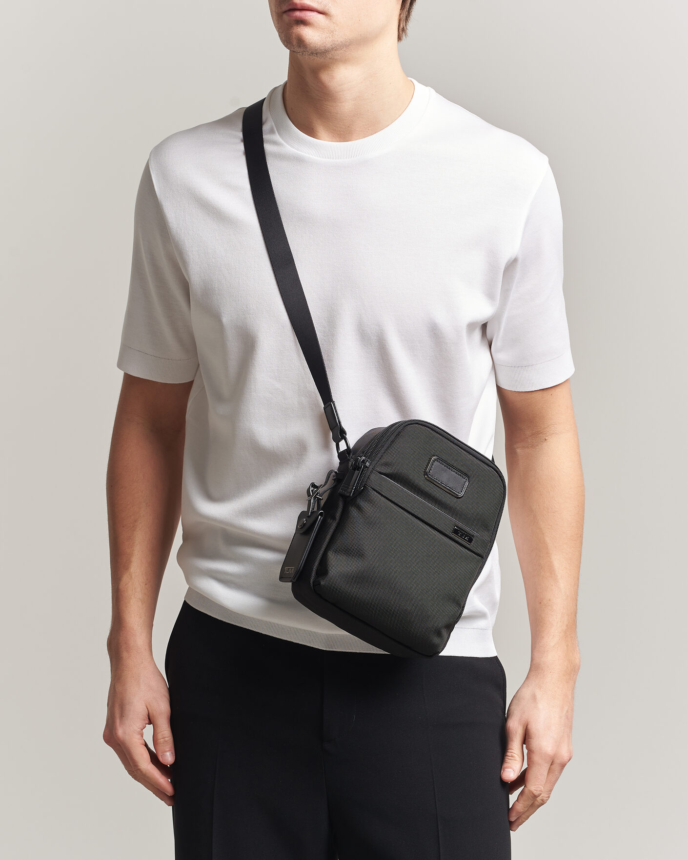 Herre | Tasker | TUMI | Alpha 4 Small Crossbody Bag Black