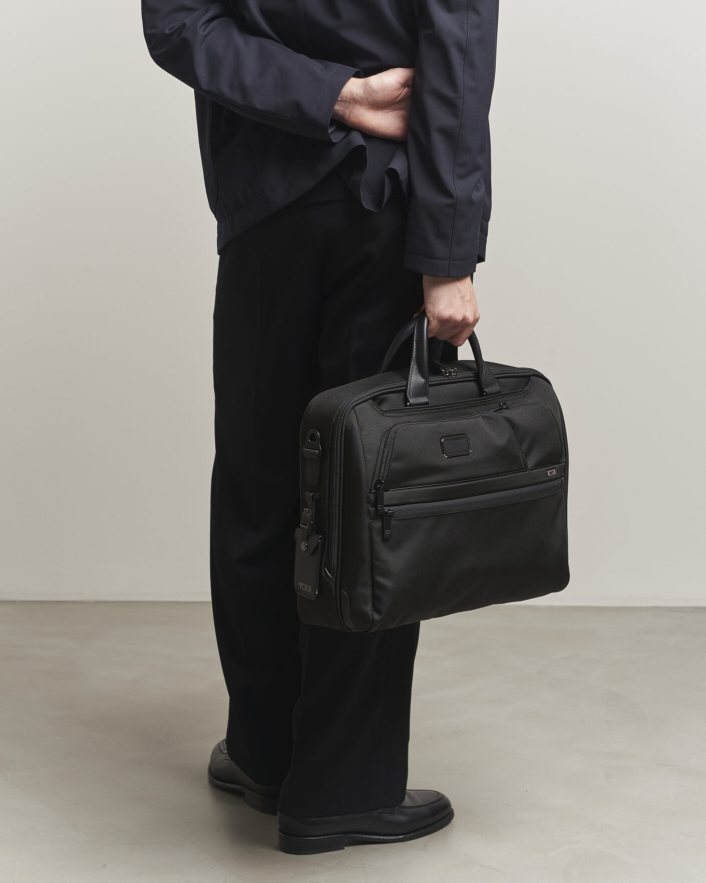 Herre | Tasker | TUMI | Alpha 4 Large Briefcase Black