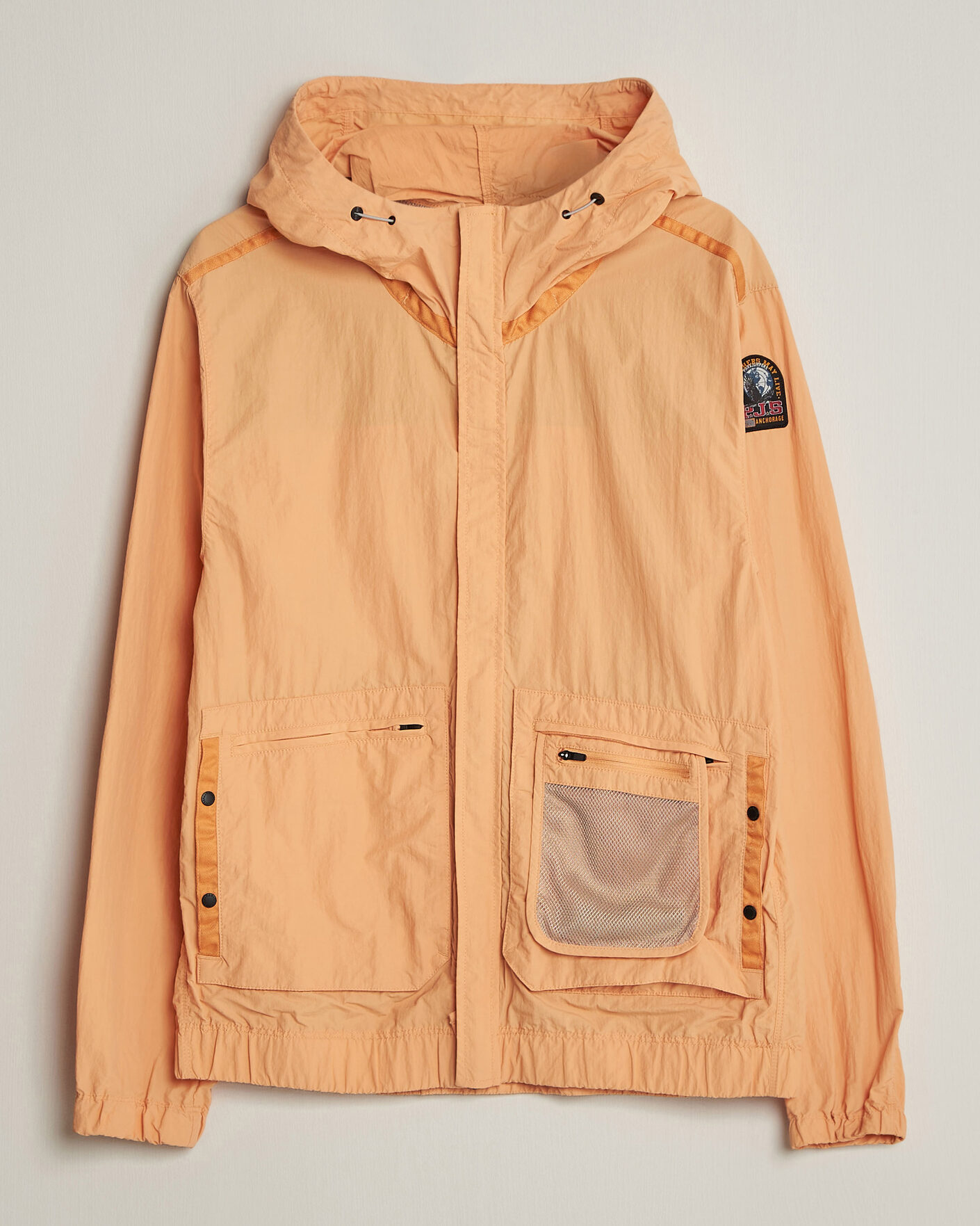 Herre | Jakker | Parajumpers | Rube Smash Peached Nylon Hooded Jacket Apricot Nectar