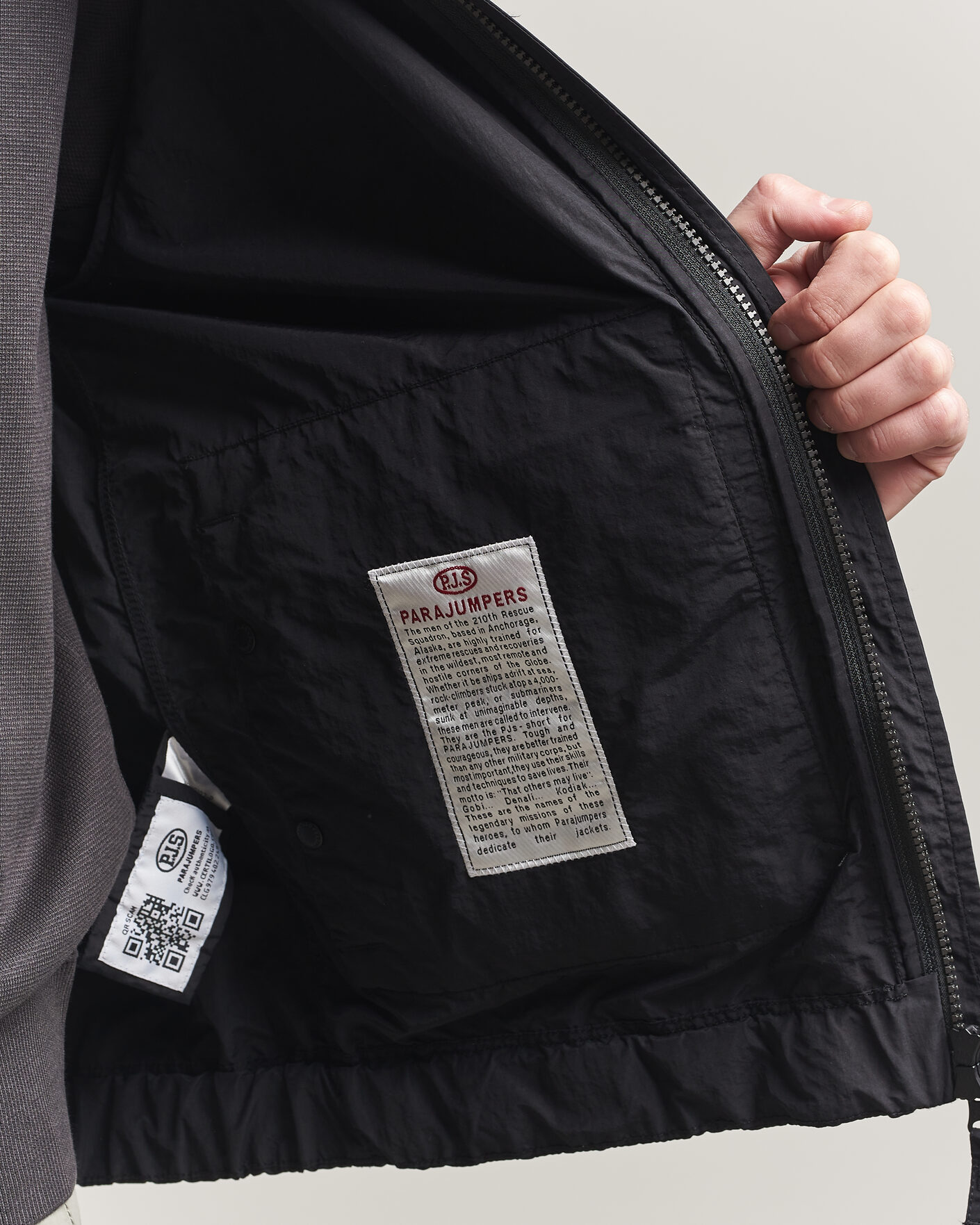 Herre | Jakker | Parajumpers | Rube Smash Peached Nylon Hooded Jacket Black