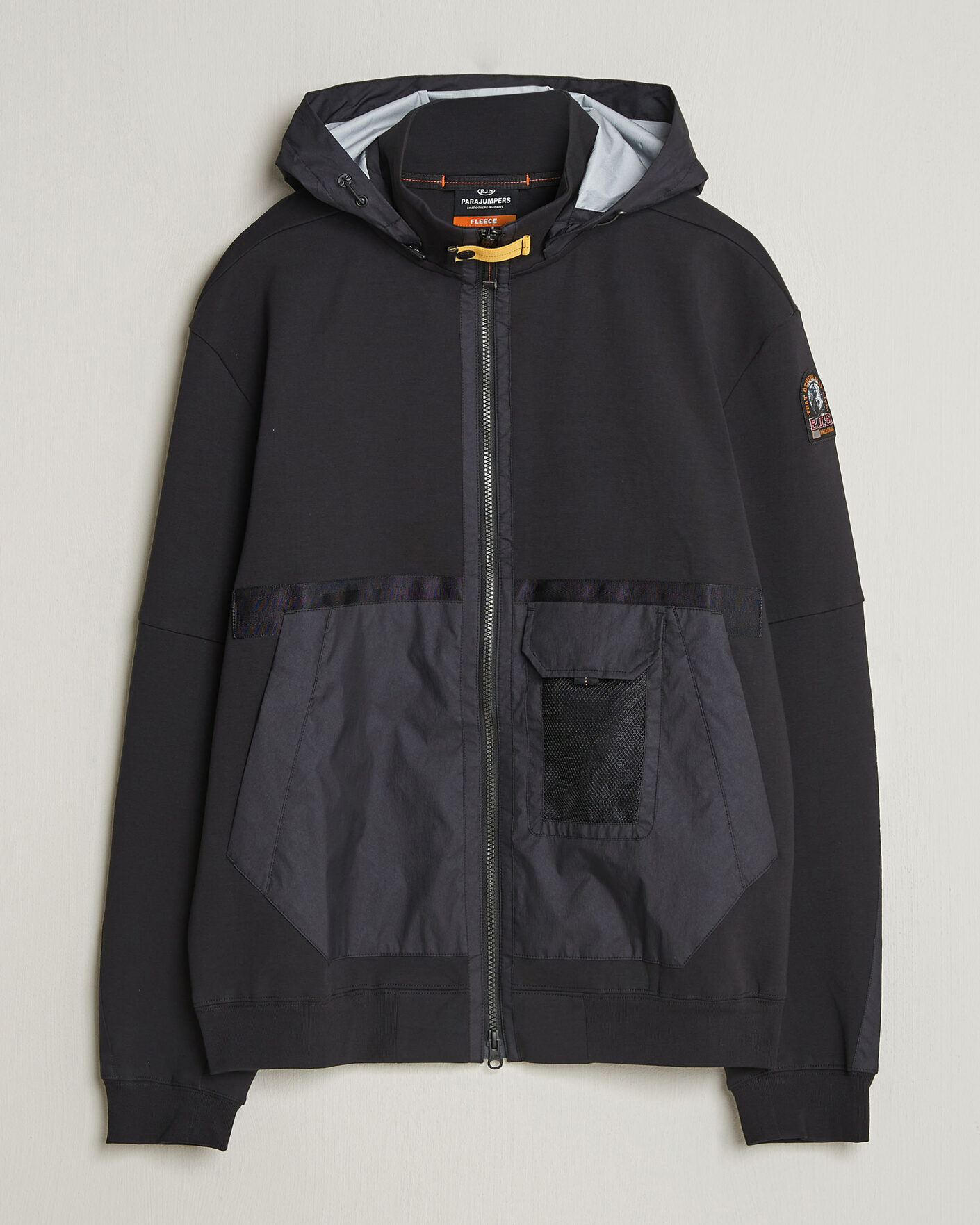 Herre | Jakker | Parajumpers | Kouga Evo Fleece Hooded Hybrid Jacket Black
