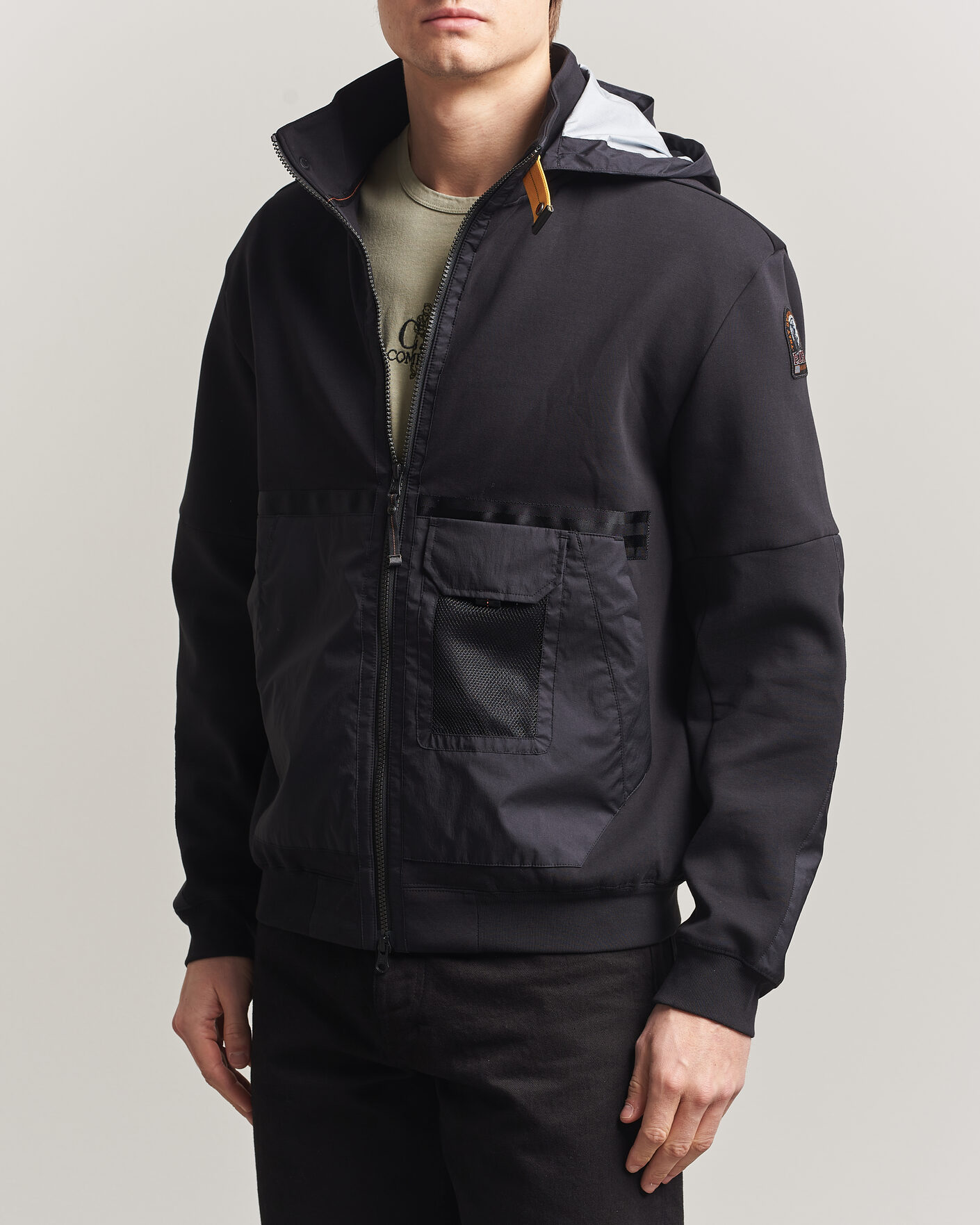 Herre | Jakker | Parajumpers | Kouga Evo Fleece Hooded Hybrid Jacket Black