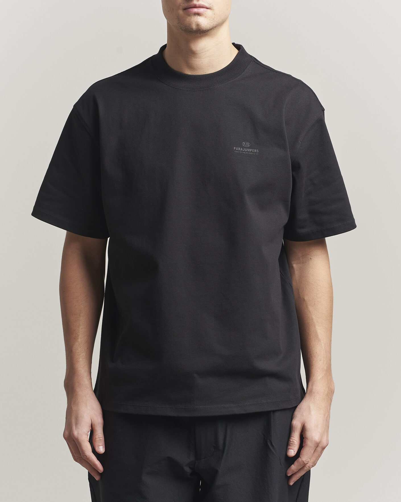 Herre | T-Shirts | Parajumpers | Reg Compact Jersey T-Shirt Black