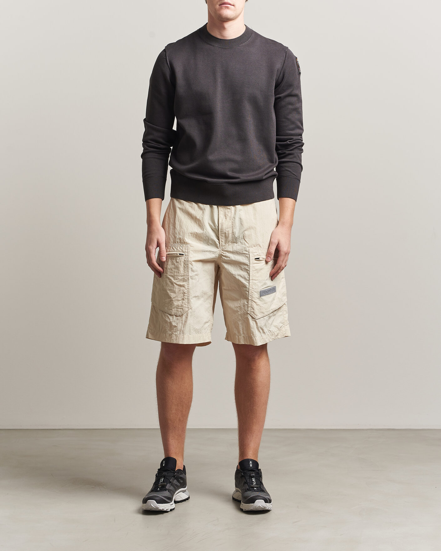 Herre | Shorts | Parajumpers | Lex Smash Peached Nylon Shorts Bone