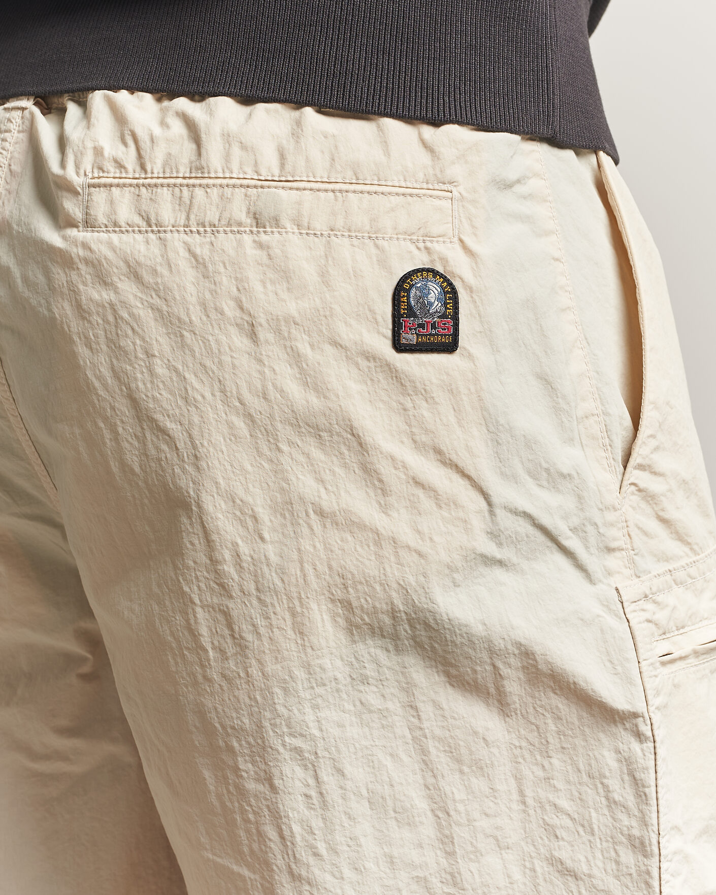 Herre | Shorts | Parajumpers | Lex Smash Peached Nylon Shorts Bone