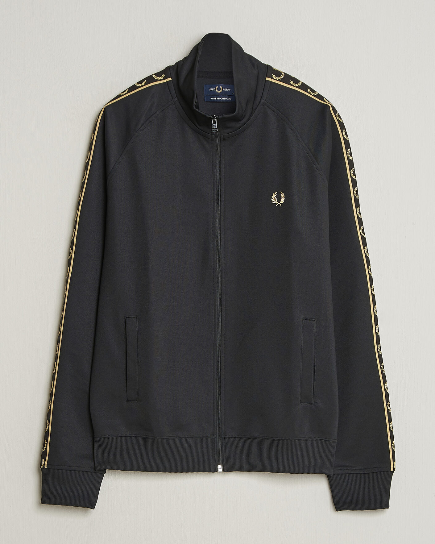 Herre | Trøjer | Fred Perry | Taped Track Jacket Black