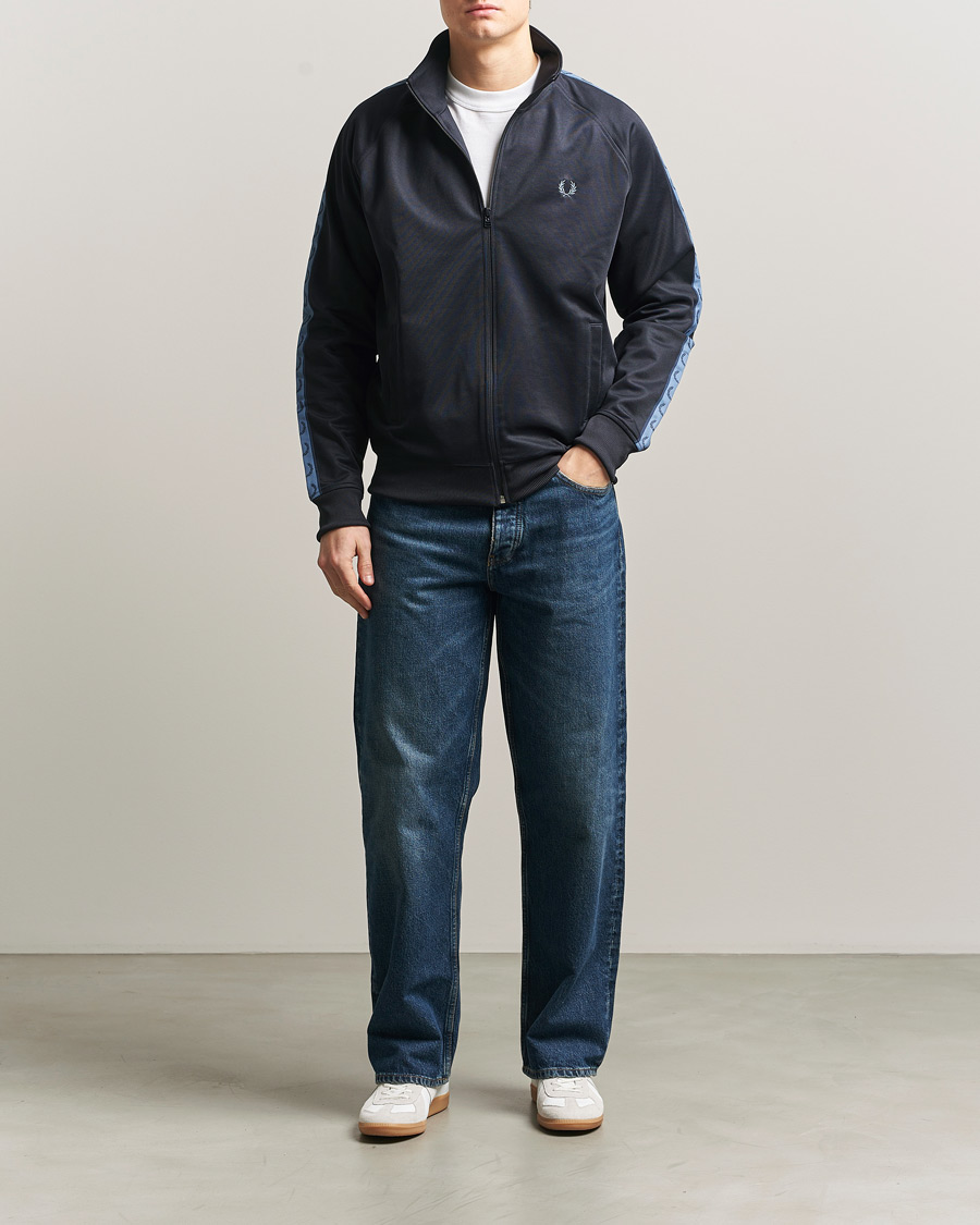 Herre | Trøjer | Fred Perry | Taped Track Jacket Navy
