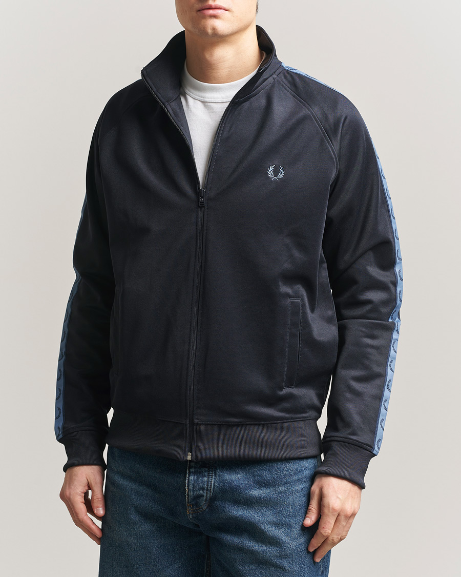 Herre | Trøjer | Fred Perry | Taped Track Jacket Navy