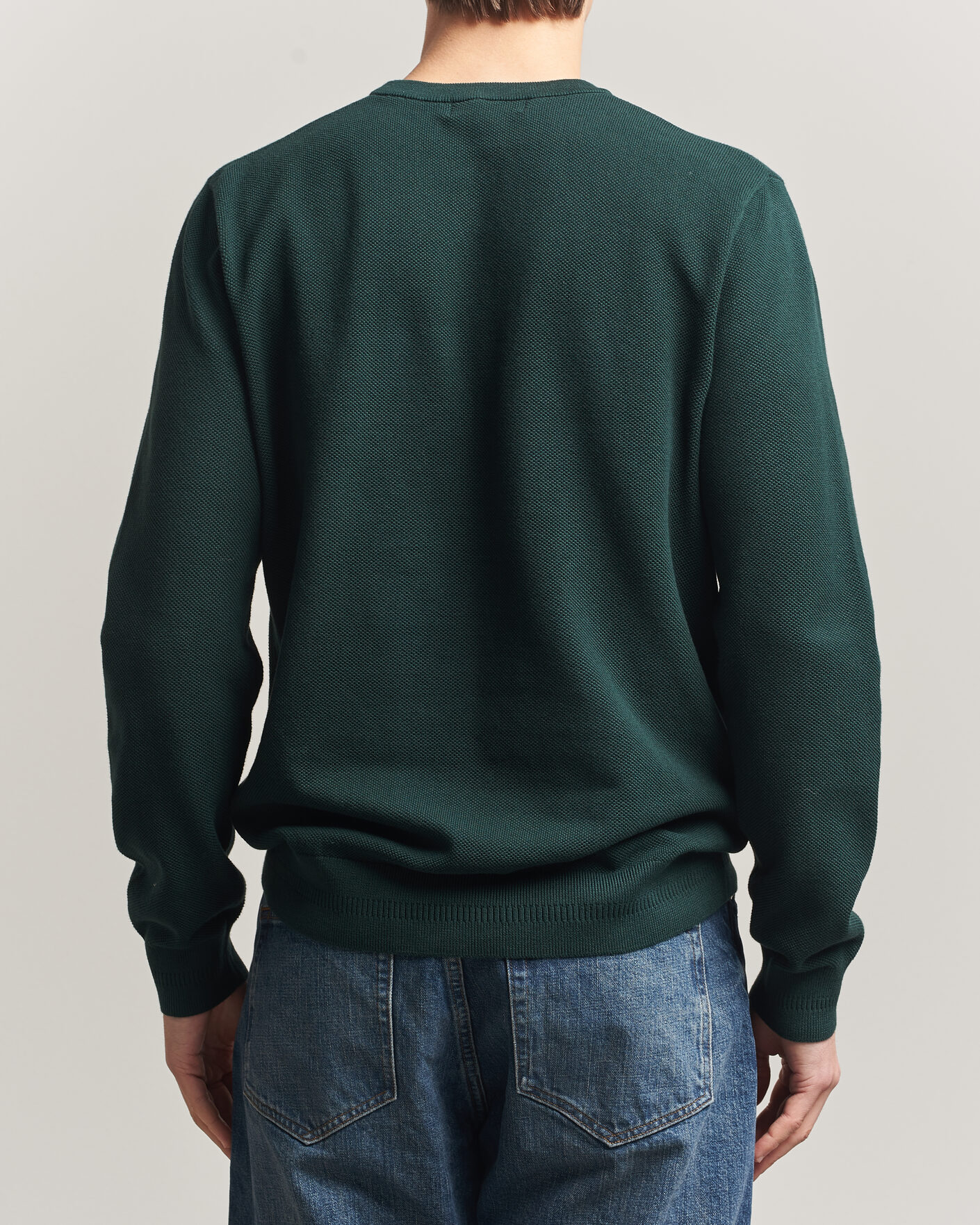 Herre | Trøjer | Fred Perry | Piqué Stitched Sweater Grassroots Green