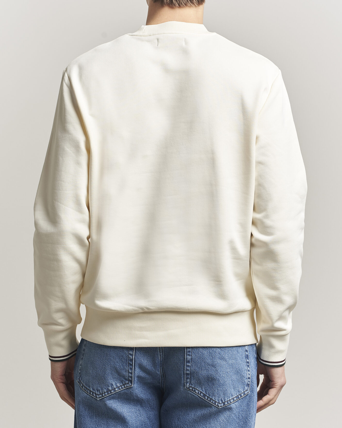 Herre | Trøjer | Fred Perry | Crew Neck Sweatshirt Ecru