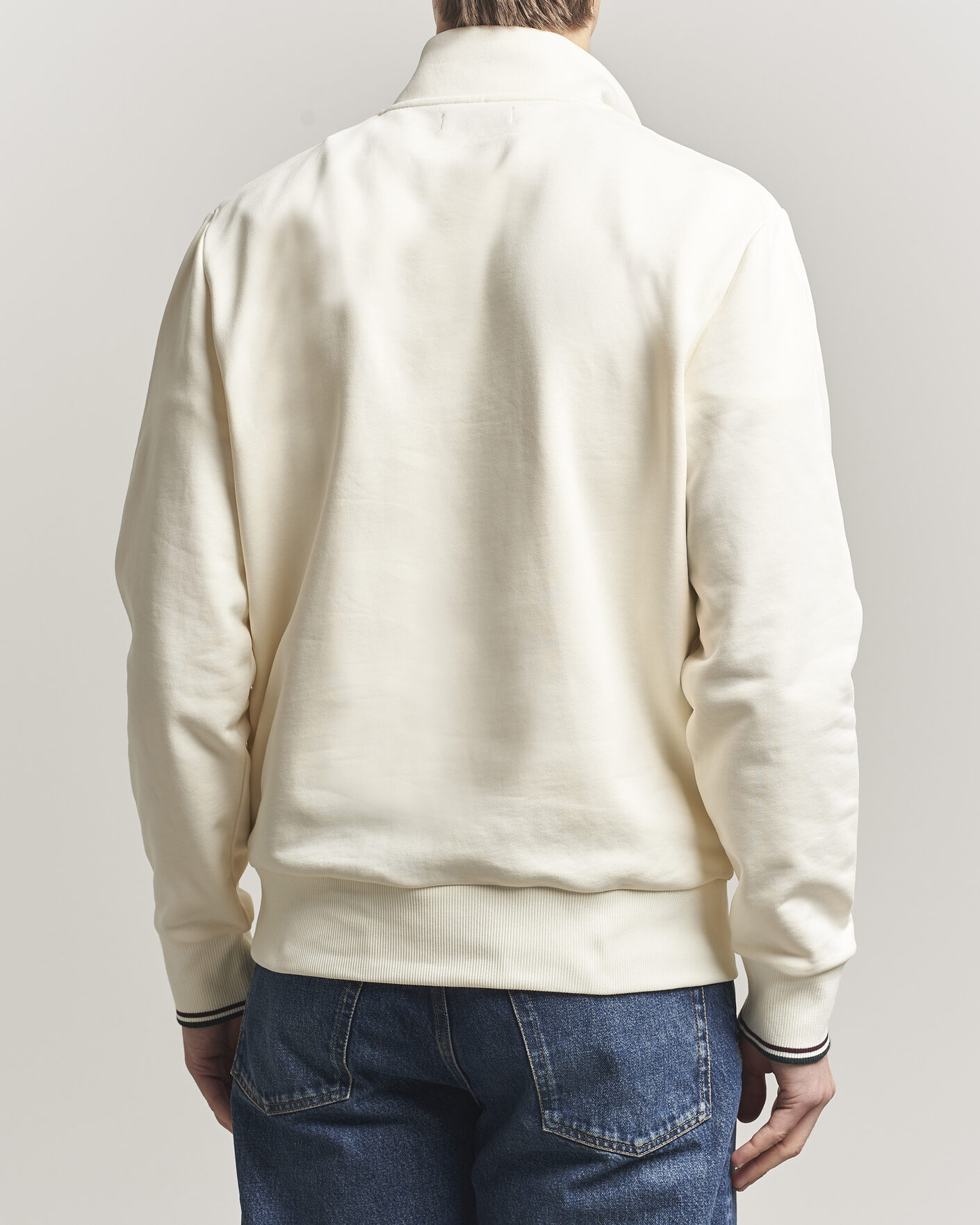 Herre | Trøjer | Fred Perry | Half Zip Sweatshirt Ecru