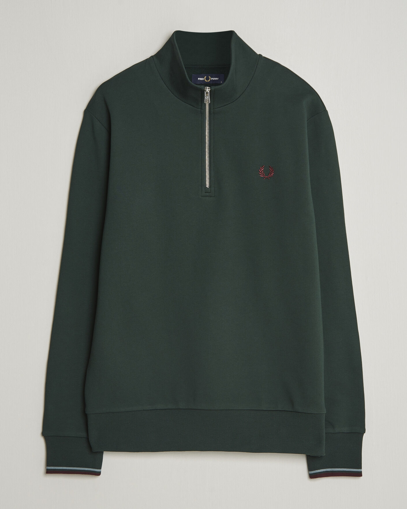 Herre | Trøjer | Fred Perry | Half Zip Sweatshirt Grassroots Green