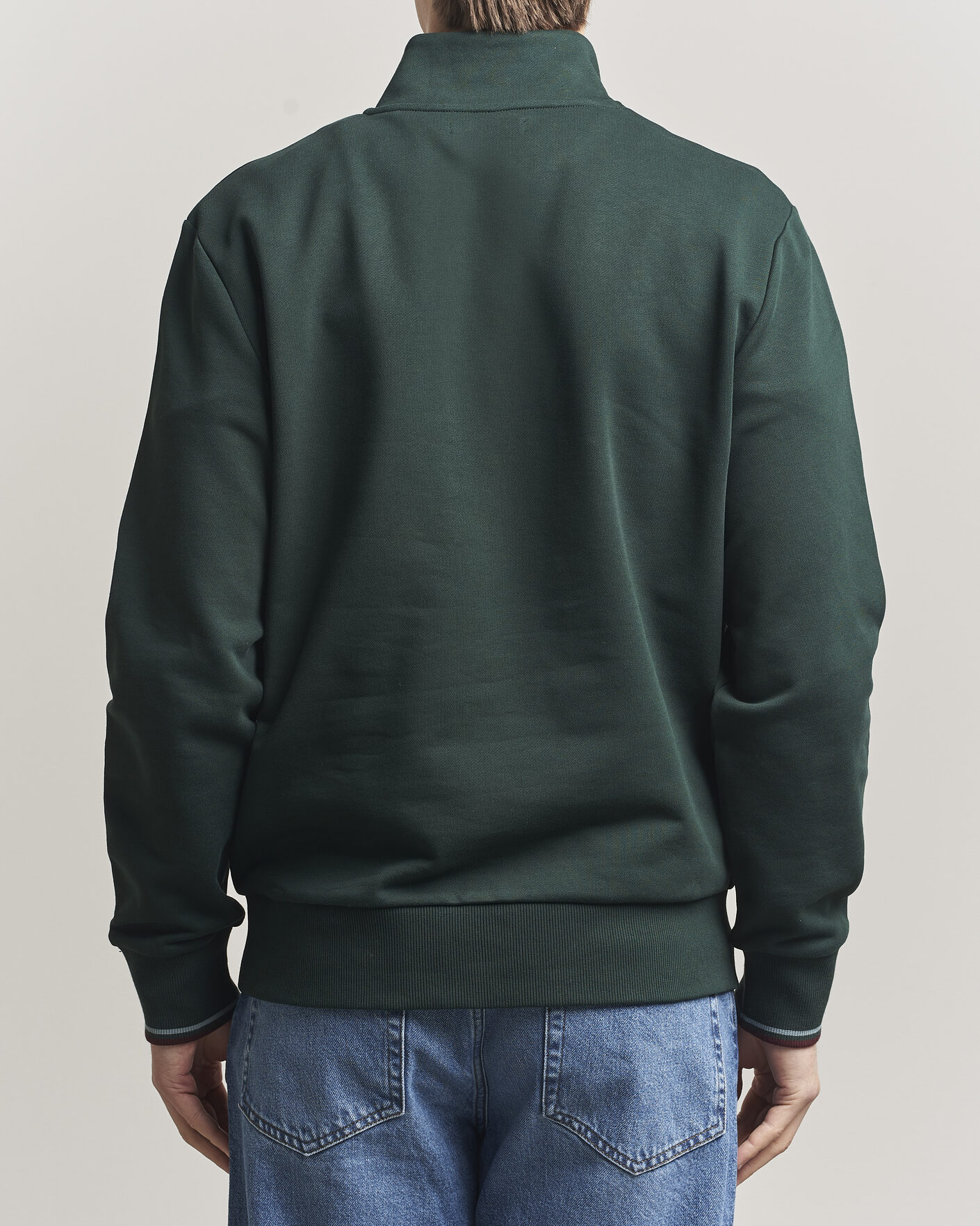 Herre | Trøjer | Fred Perry | Half Zip Sweatshirt Grassroots Green