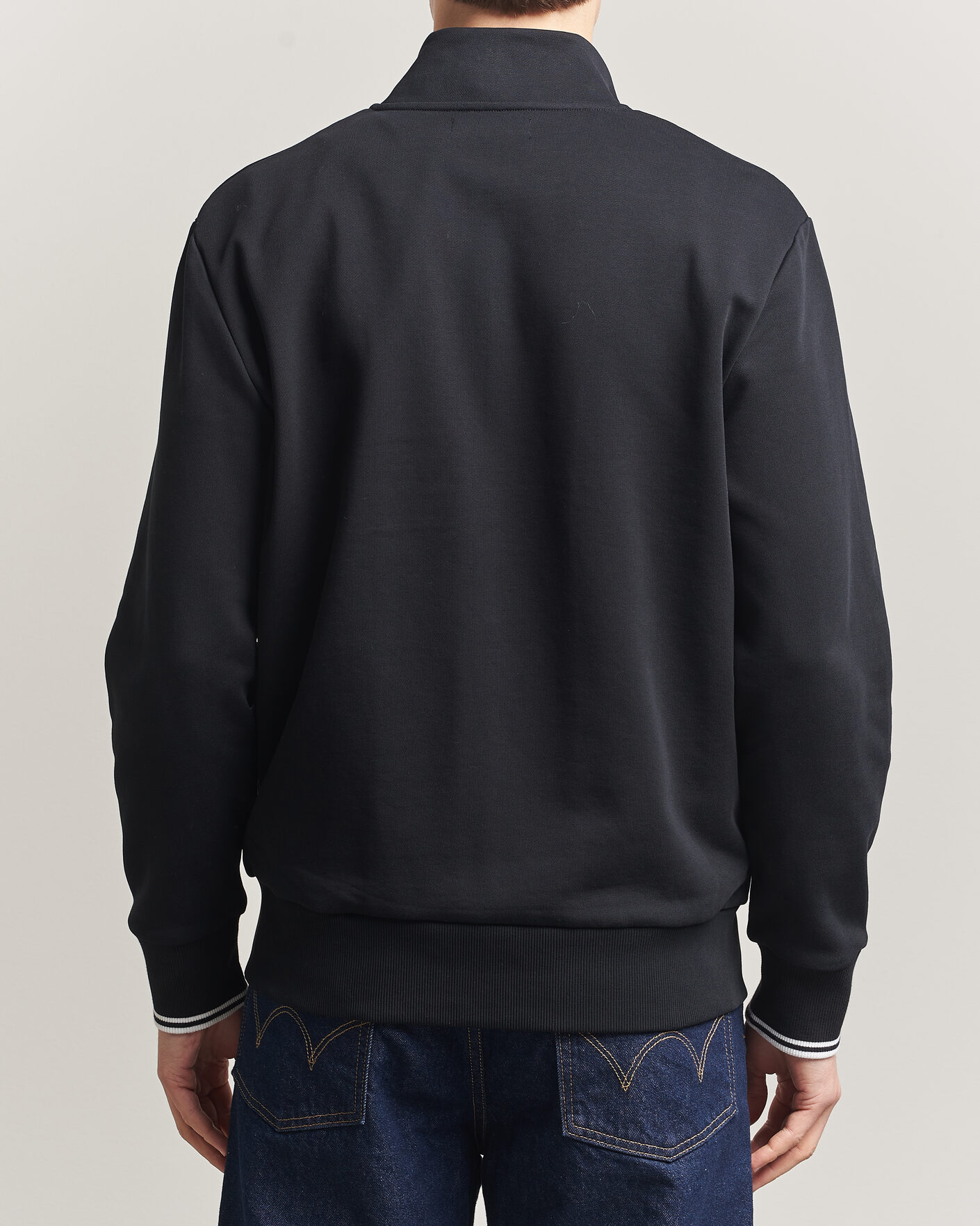 Herre | Trøjer | Fred Perry | Full Zip Sweatshirt Black