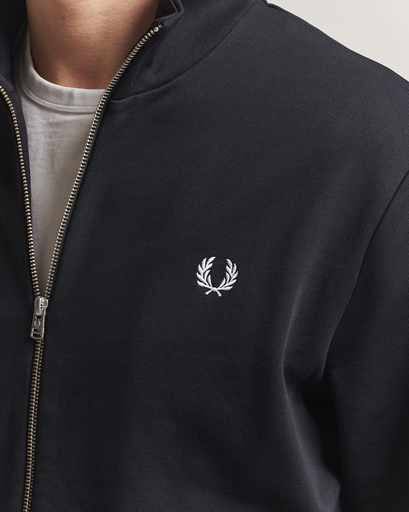 Herre | Trøjer | Fred Perry | Full Zip Sweatshirt Black