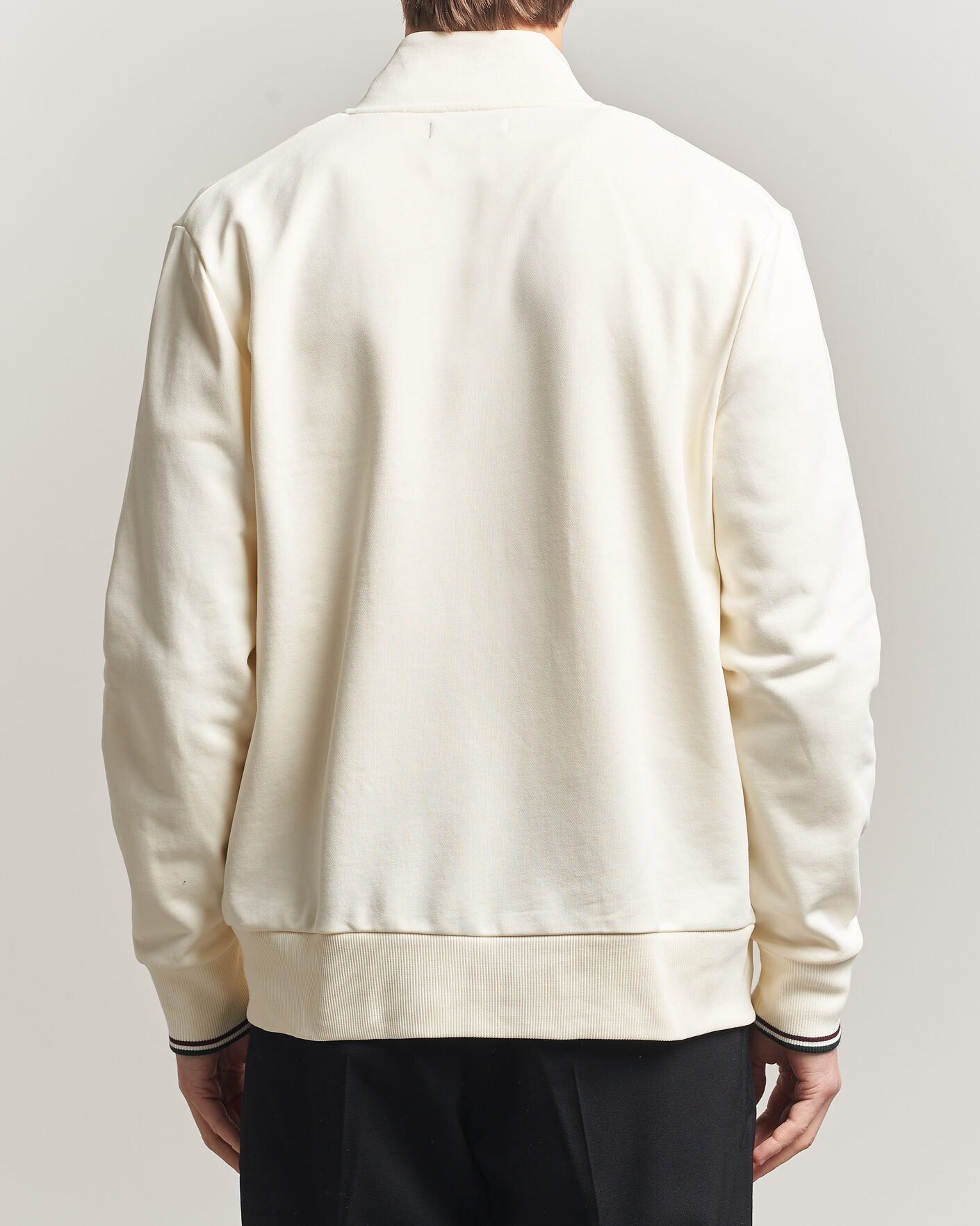 Herre | Trøjer | Fred Perry | Full Zip Sweatshirt Ecru