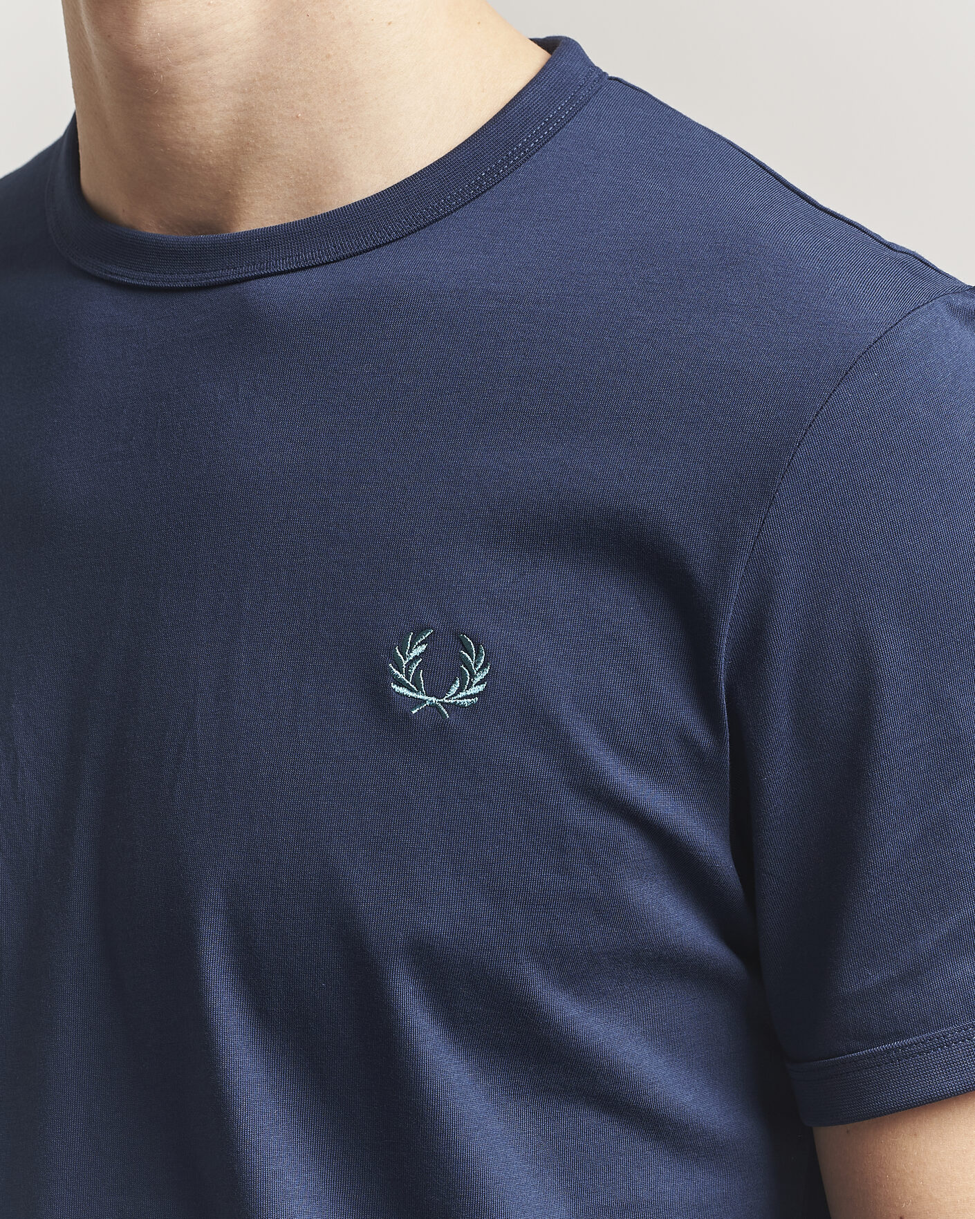 Herre | T-Shirts | Fred Perry | Ringer T-Shirt Tennis Blue