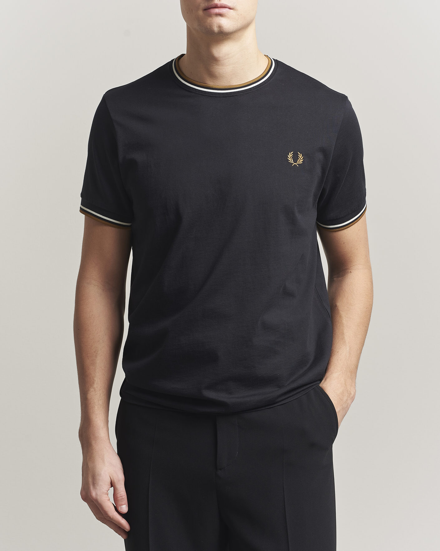Herre | T-Shirts | Fred Perry | Twin Tipped T-Shirt Black