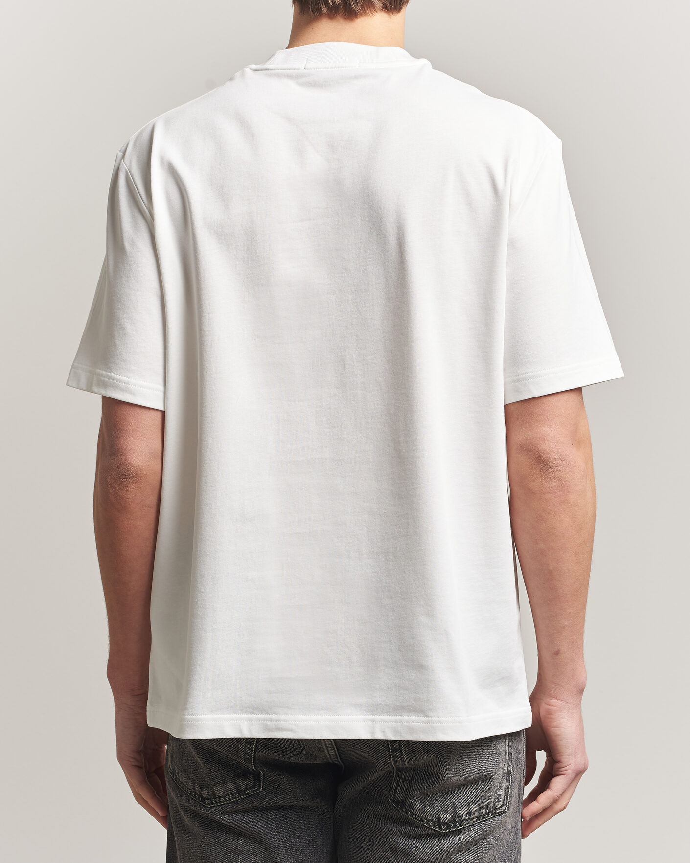 Herre | T-Shirts | Fred Perry | Heavy Pocket T-Shirt Snow White