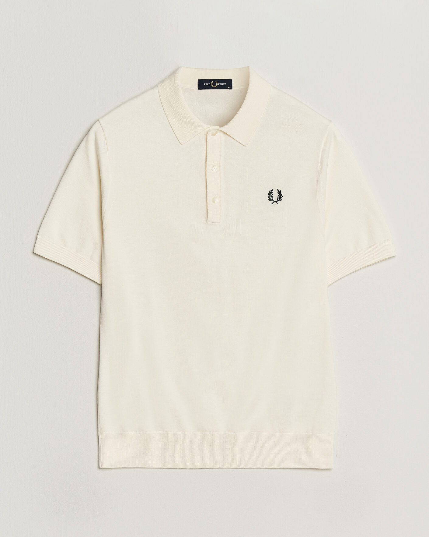 Herre | Polotrøjer | Fred Perry | Cotton Knitted Polo Ecru