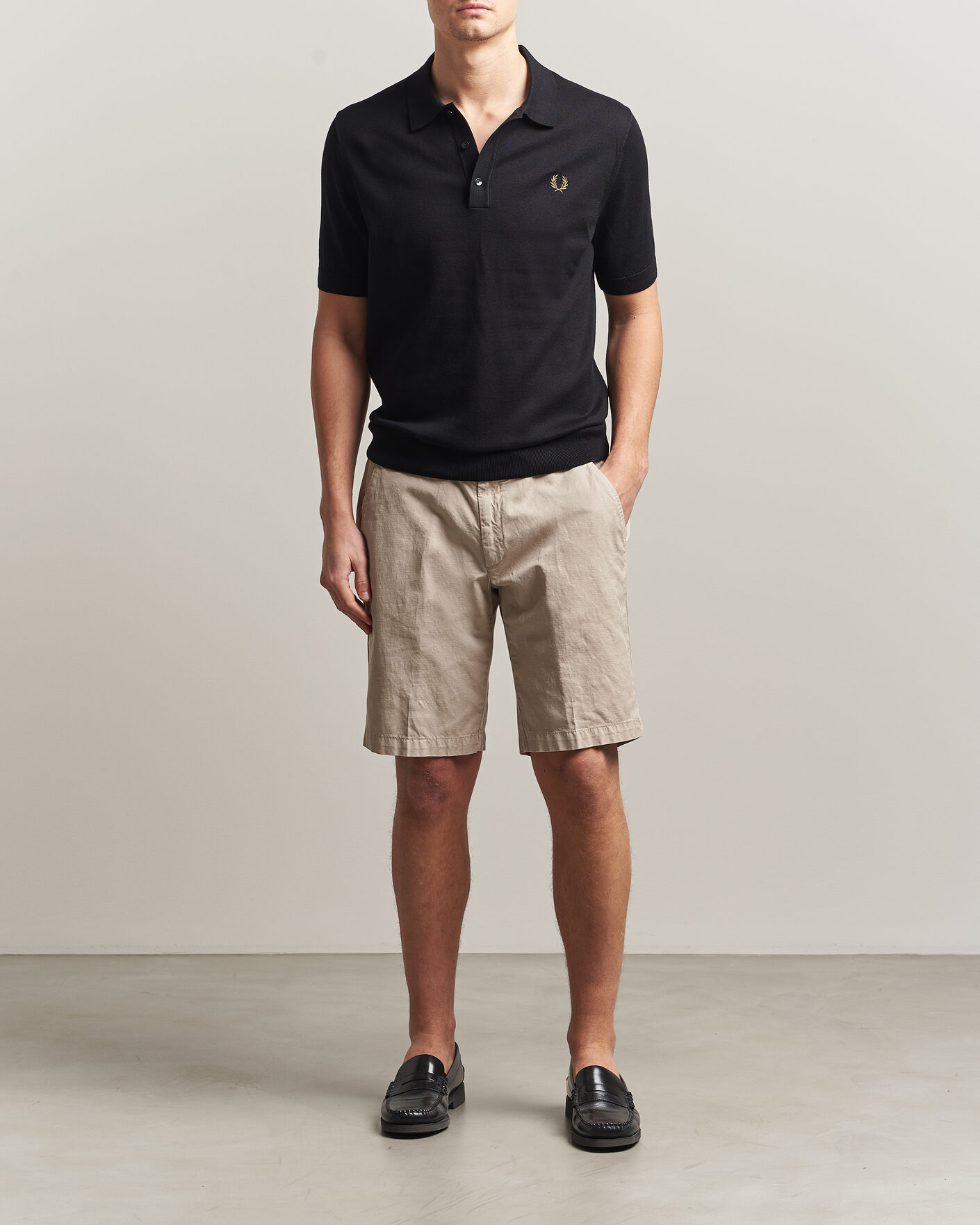 Herre | Polotrøjer | Fred Perry | Cotton Knitted Polo Black