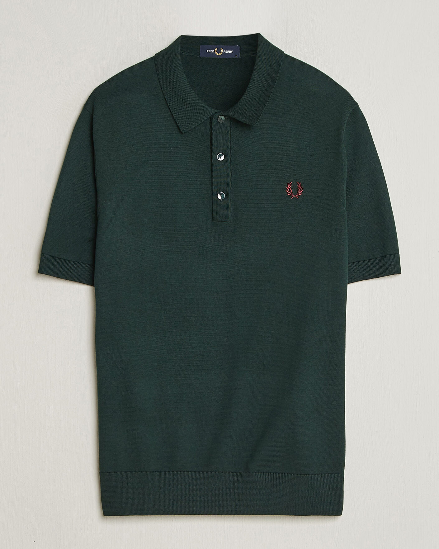 Herre | Polotrøjer | Fred Perry | Cotton Knitted Polo Grassroots Green