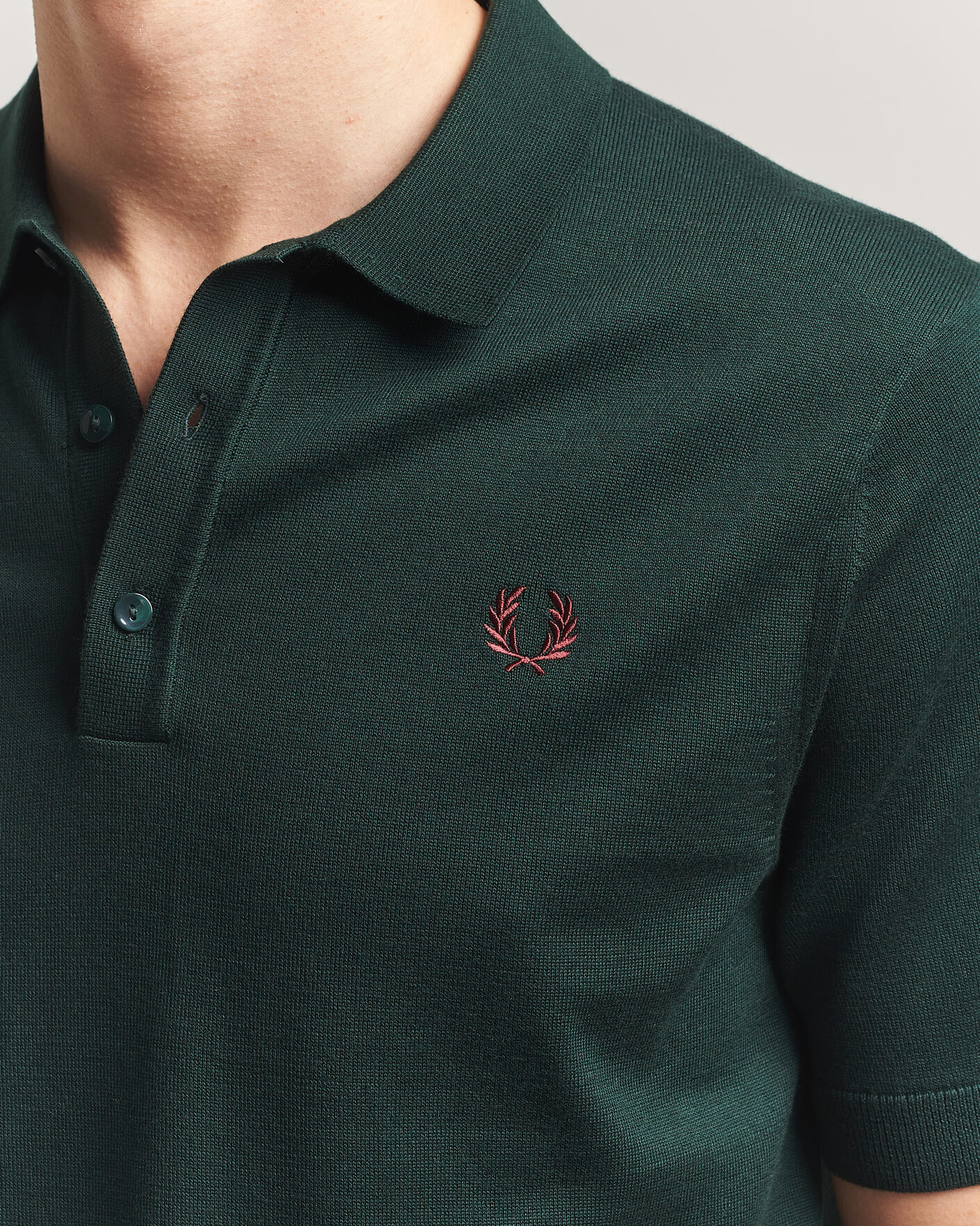 Herre | Polotrøjer | Fred Perry | Cotton Knitted Polo Grassroots Green
