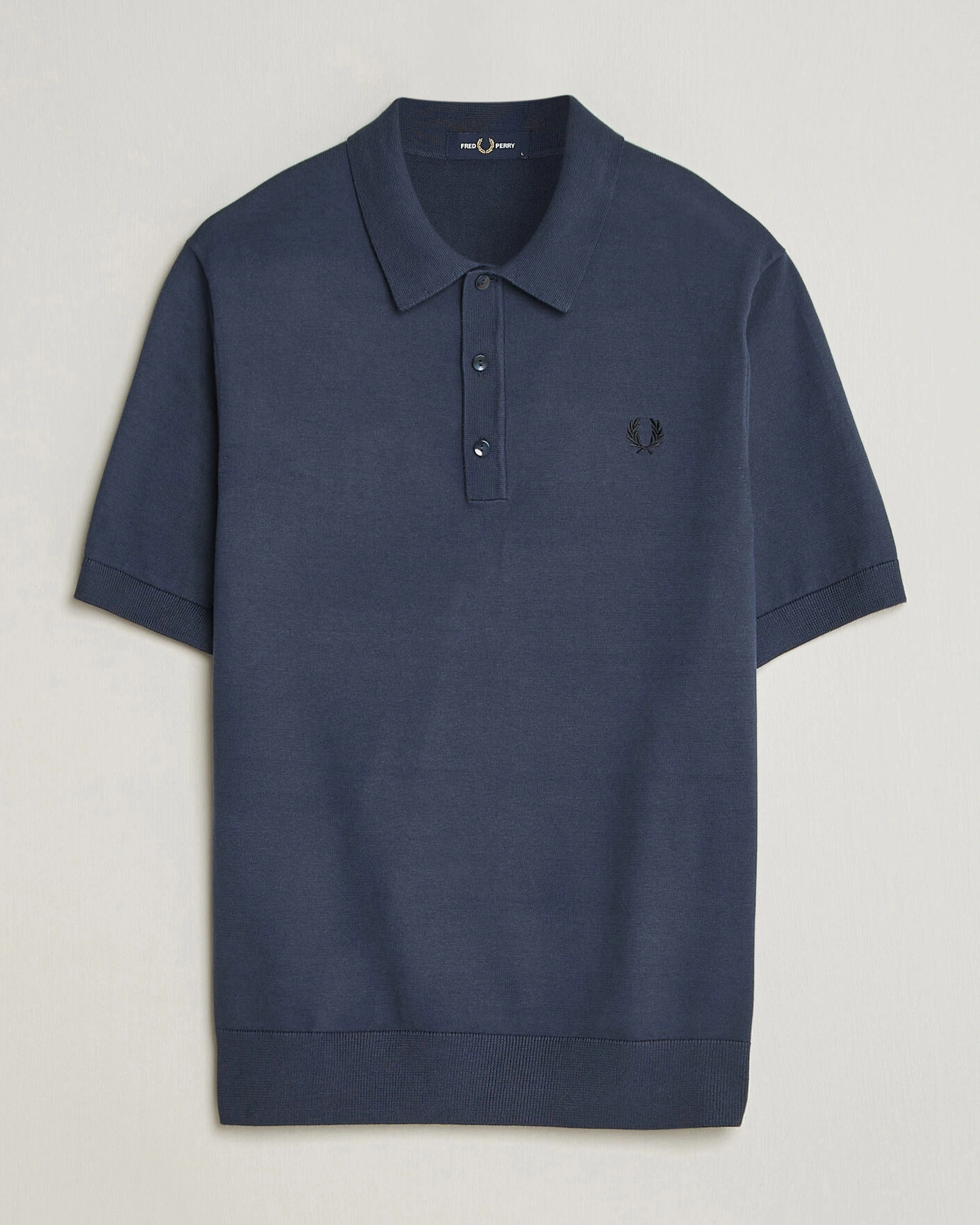 Herre | Polotrøjer | Fred Perry | Cotton Knitted Polo Dark Airforce