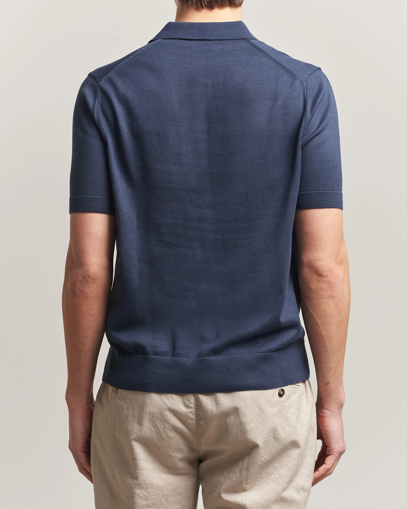 Herre | Polotrøjer | Fred Perry | Cotton Knitted Polo Dark Airforce