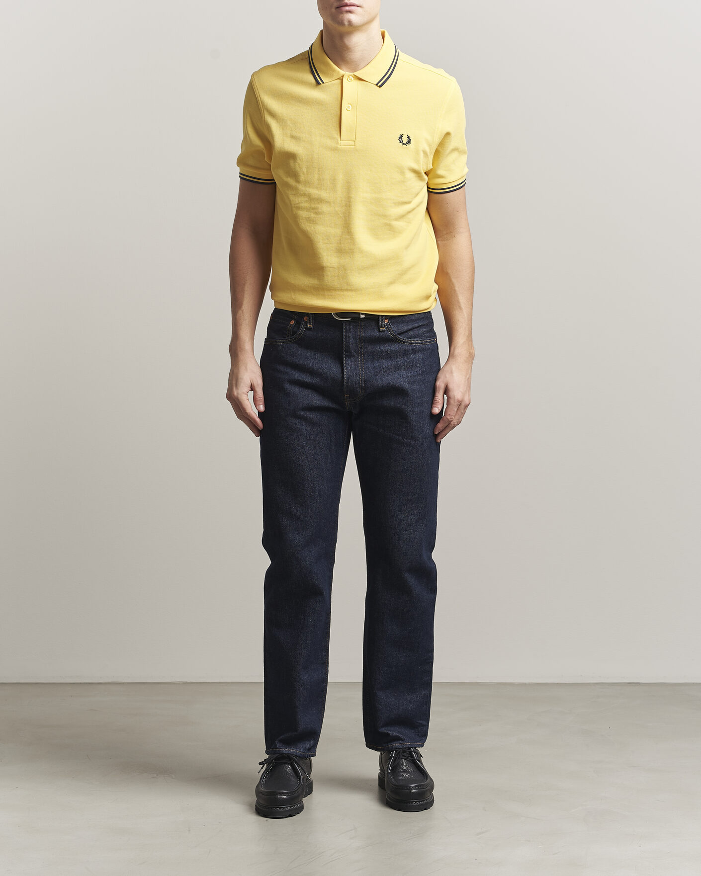 Herre | Polotrøjer | Fred Perry | Twin Tipped Polo Shirt Lemon Yellow