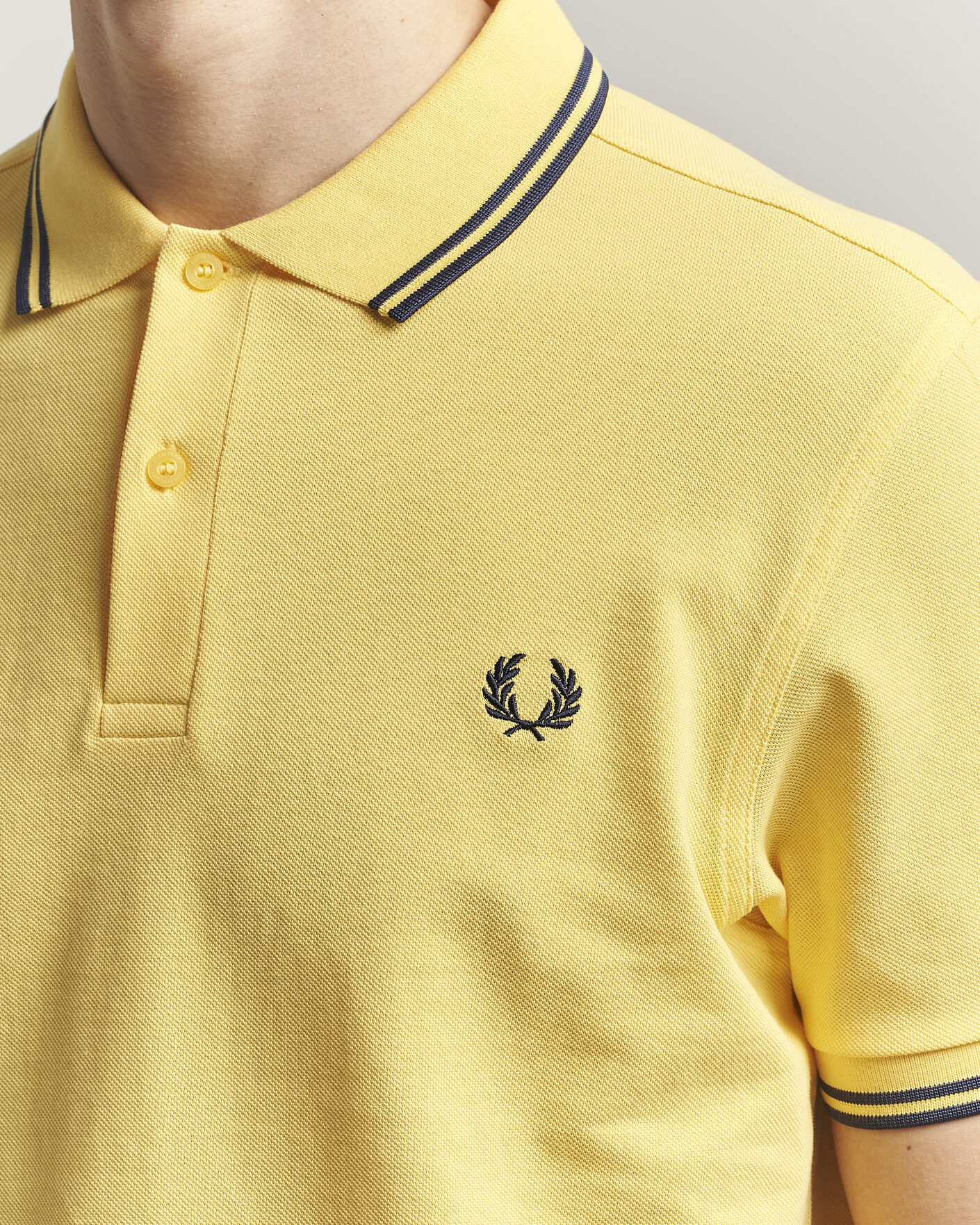 Herre | Polotrøjer | Fred Perry | Twin Tipped Polo Shirt Lemon Yellow