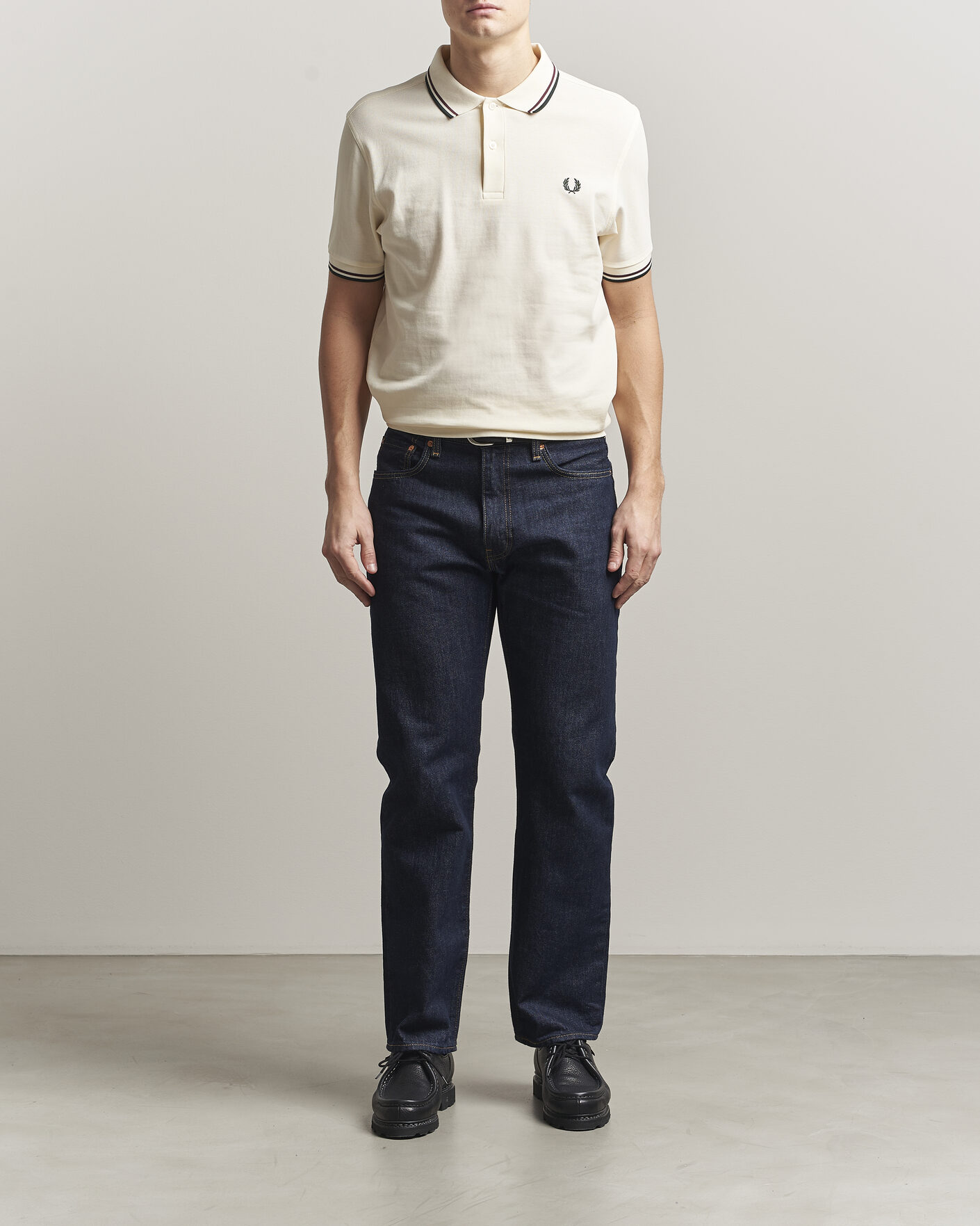 Herre | Polotrøjer | Fred Perry | Twin Tipped Polo Shirt Ecru