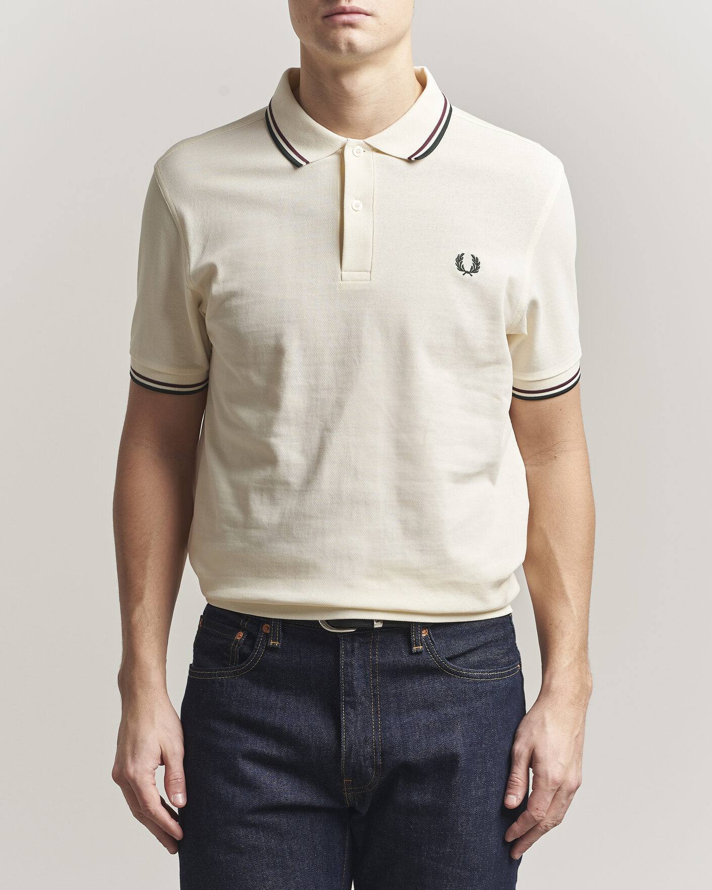 Herre | Polotrøjer | Fred Perry | Twin Tipped Polo Shirt Ecru