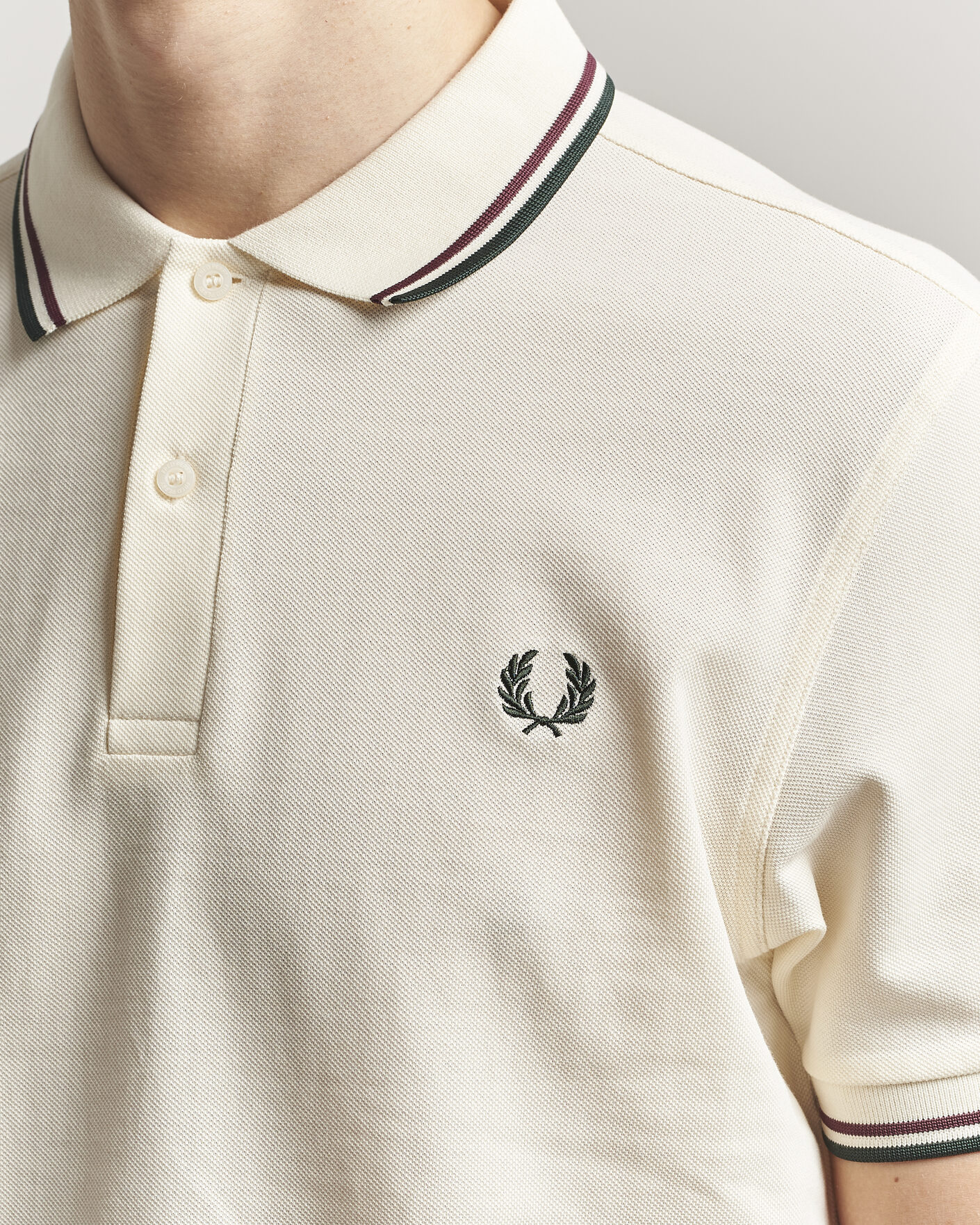 Herre | Polotrøjer | Fred Perry | Twin Tipped Polo Shirt Ecru