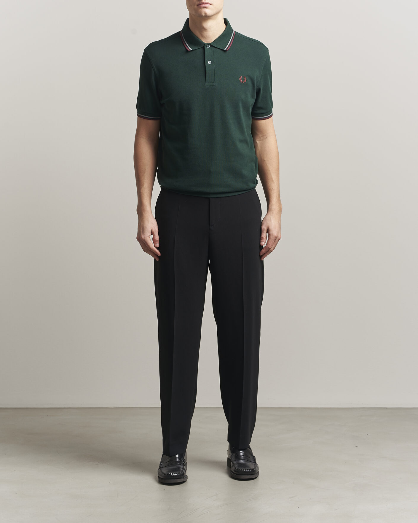 Herre | Polotrøjer | Fred Perry | Twin Tipped Polo Shirt Grassroots Green