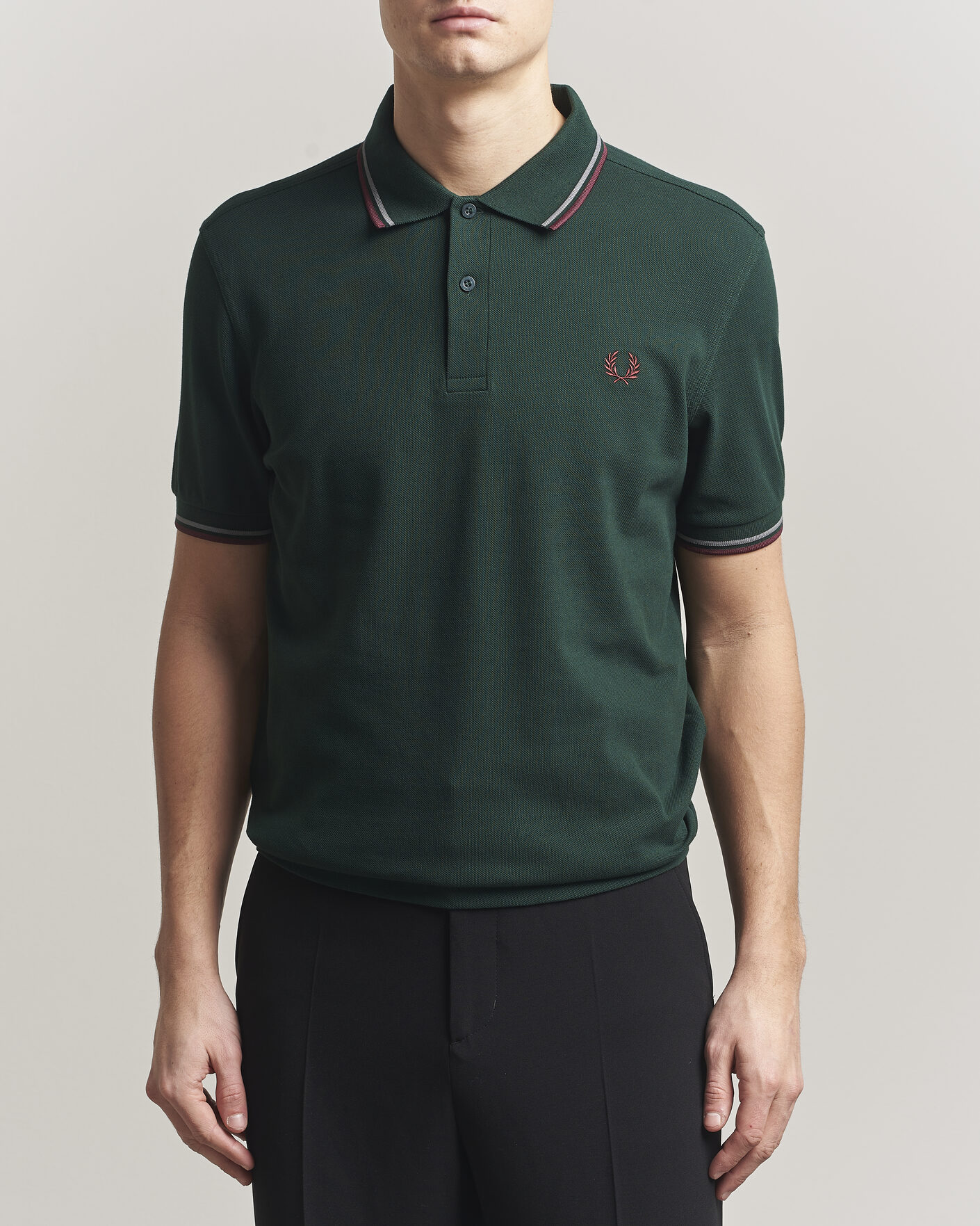 Herre | Polotrøjer | Fred Perry | Twin Tipped Polo Shirt Grassroots Green