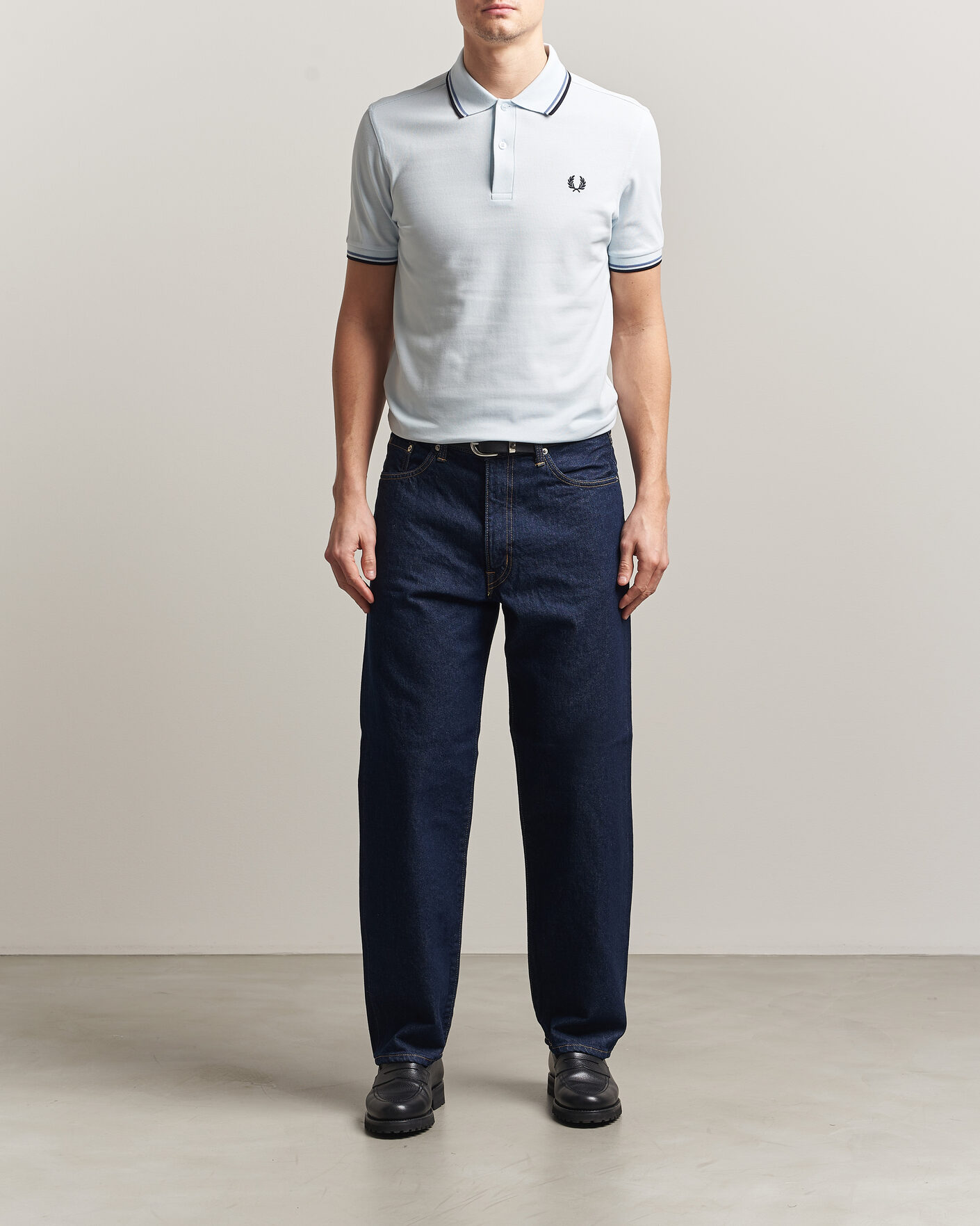 Herre | Polotrøjer | Fred Perry | Twin Tipped Polo Shirt Light Ice