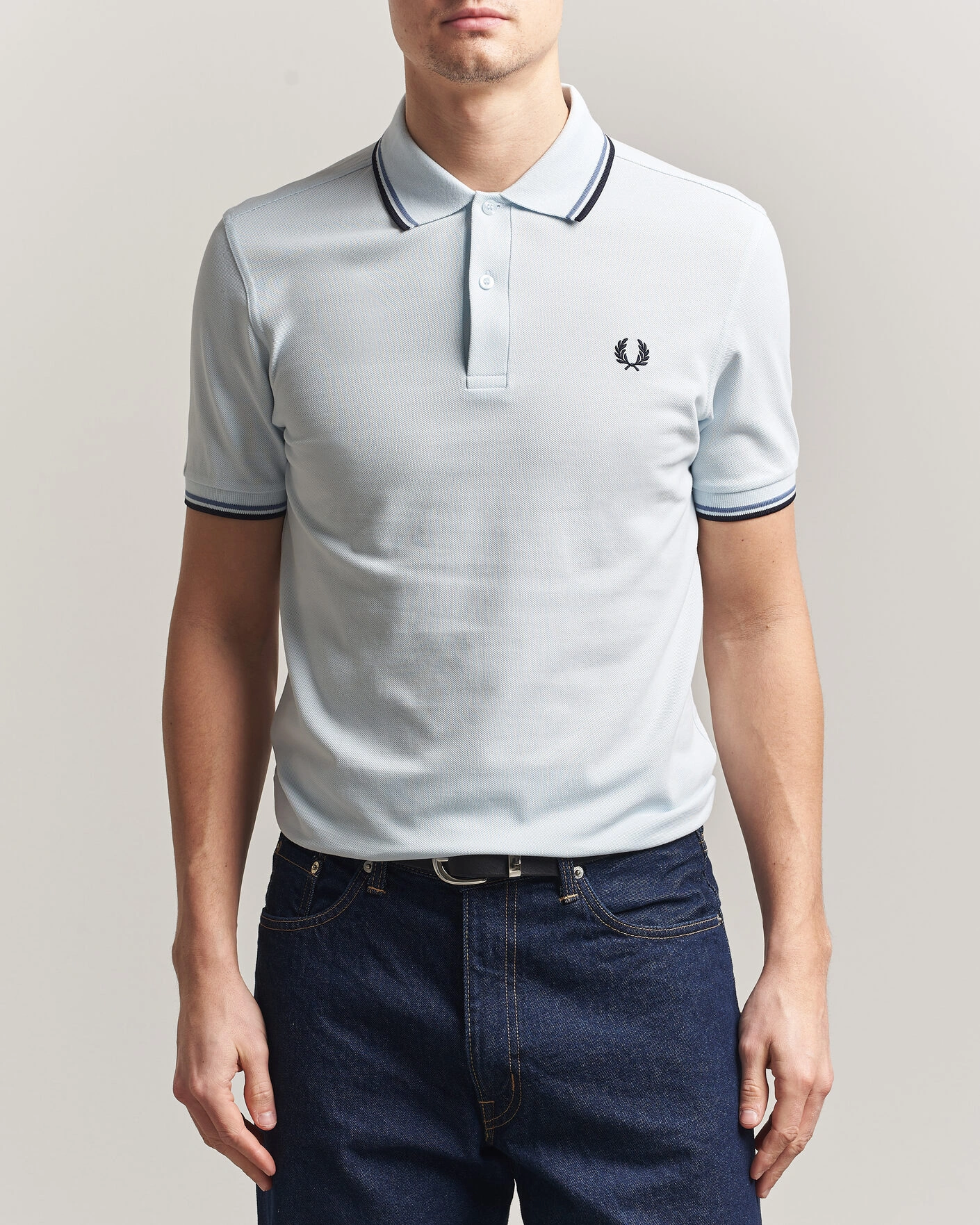 Herre | Polotrøjer | Fred Perry | Twin Tipped Polo Shirt Light Ice