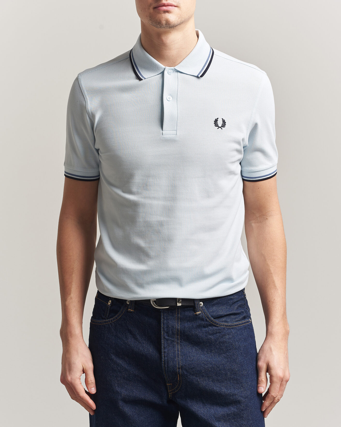 Herre | Polotrøjer | Fred Perry | Twin Tipped Polo Shirt Light Ice